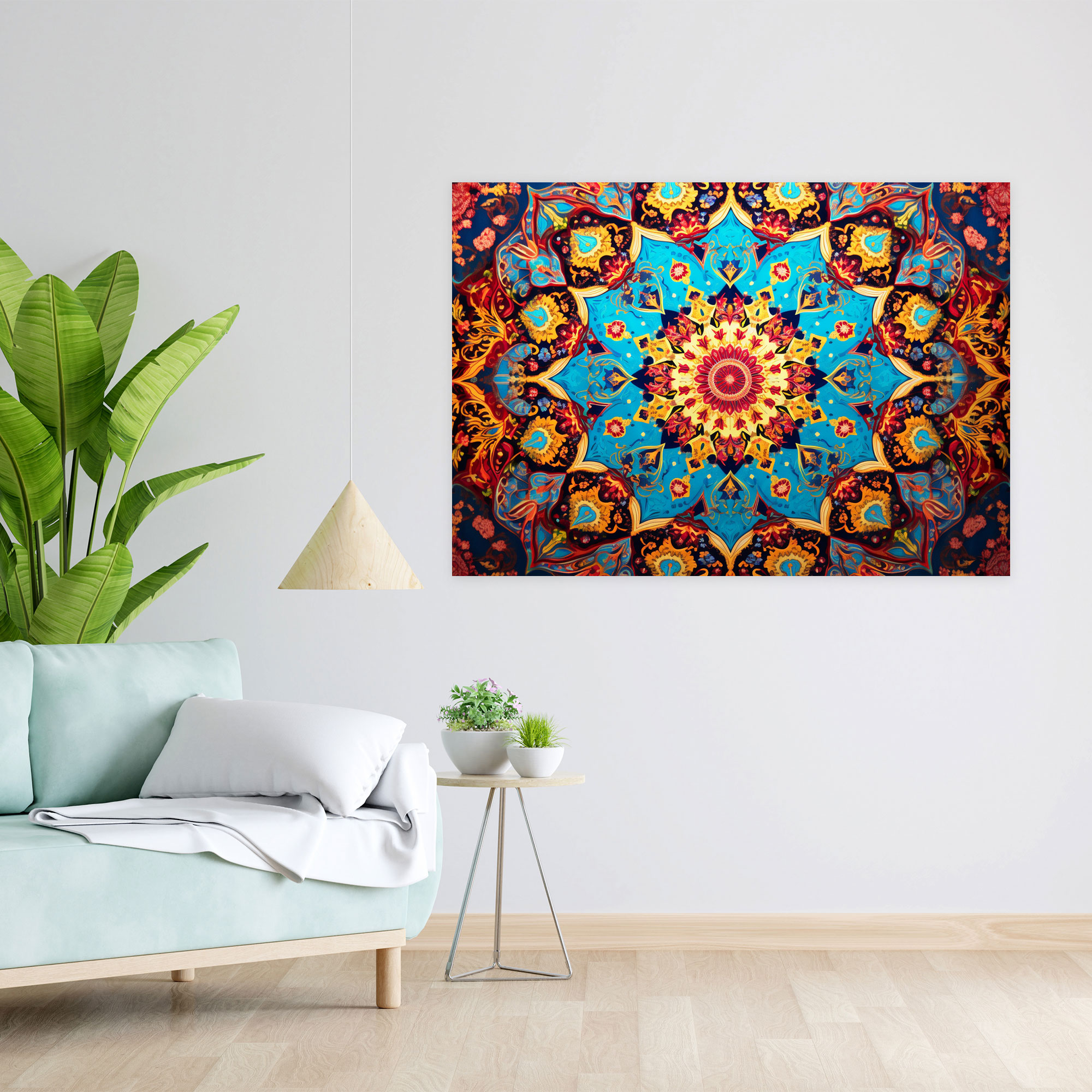 Turkish Carpet Pattern Kaleidoscope Canvas Print - Turkish Carpet, Canvas, Turkish Carpet Pattern, Canvas Print