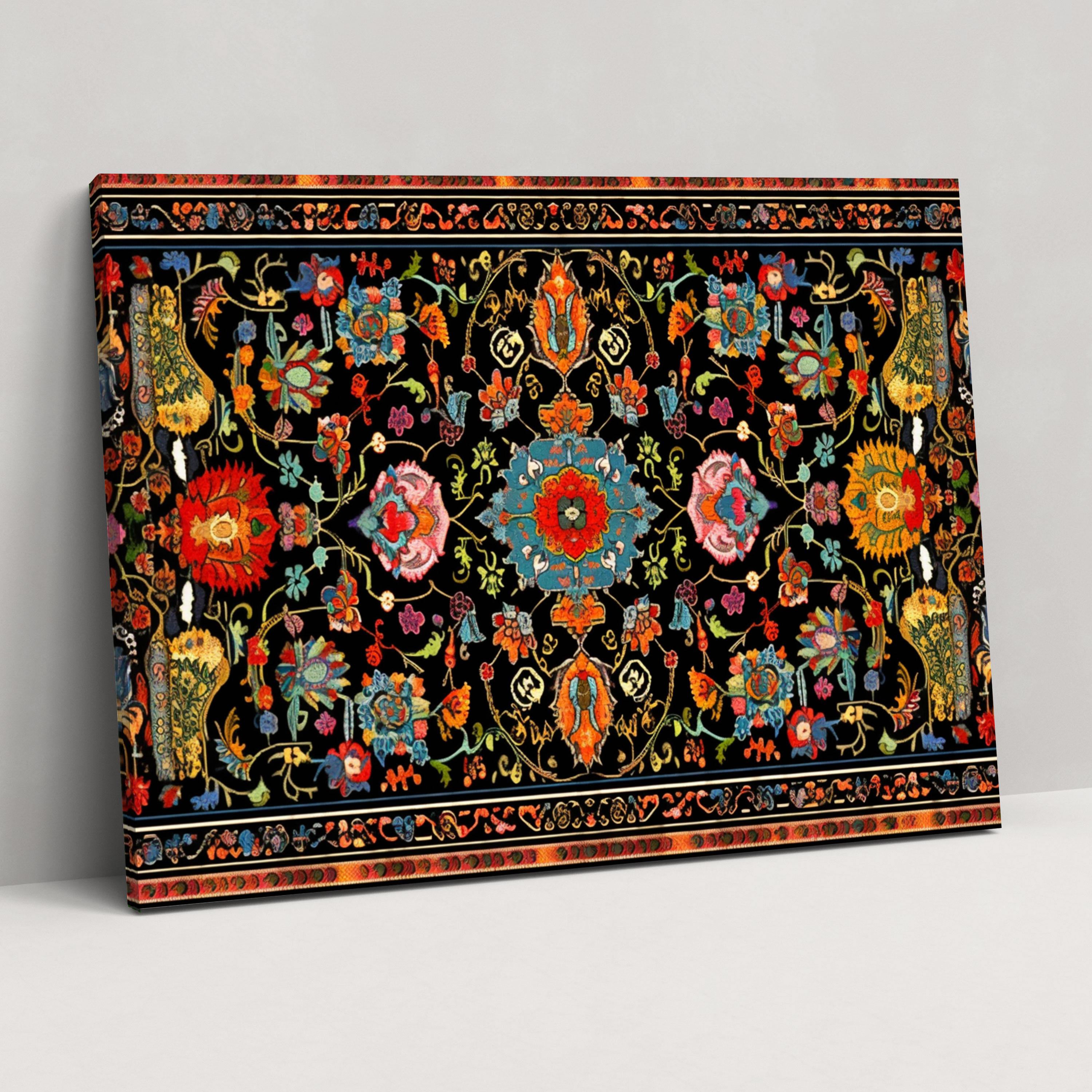 Turkish Carpet Pattern Vintage Canvas Print - Turkish Carpet, Wall Decoration, Vintage, Canvas Wall Art