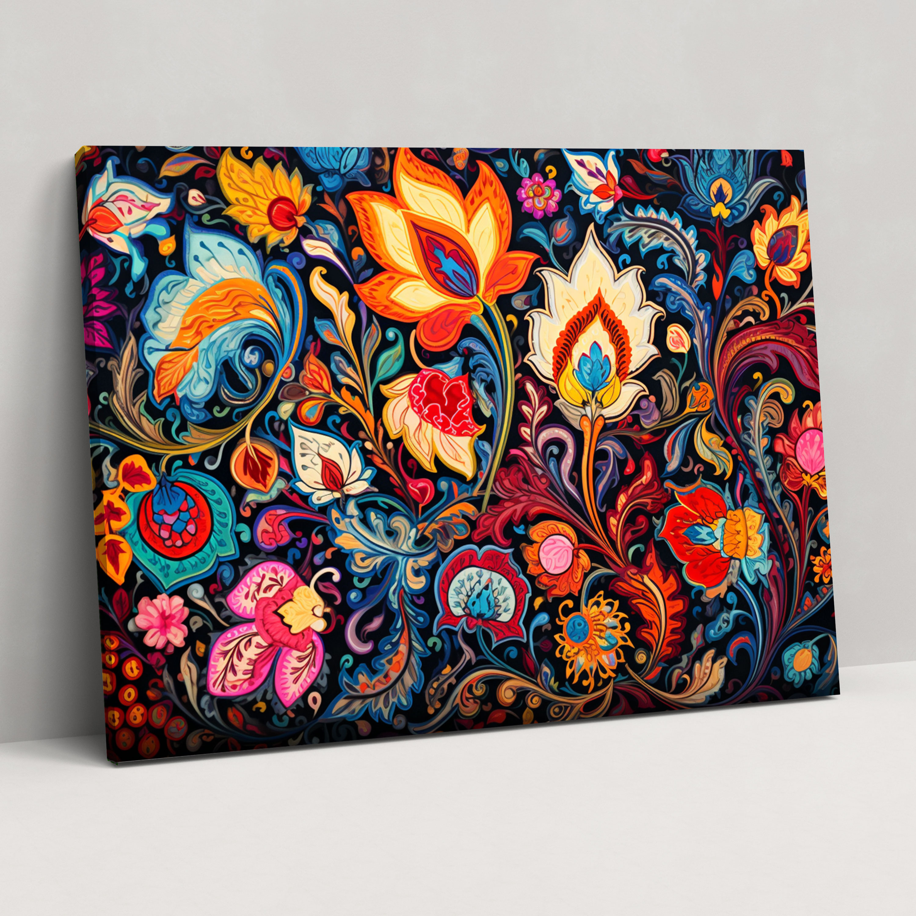 Turkish Carpet Pattern Motifs Canvas Print - Turkish Carpet, Canvas, Canvas Print, Turkish Carpet Pattern
