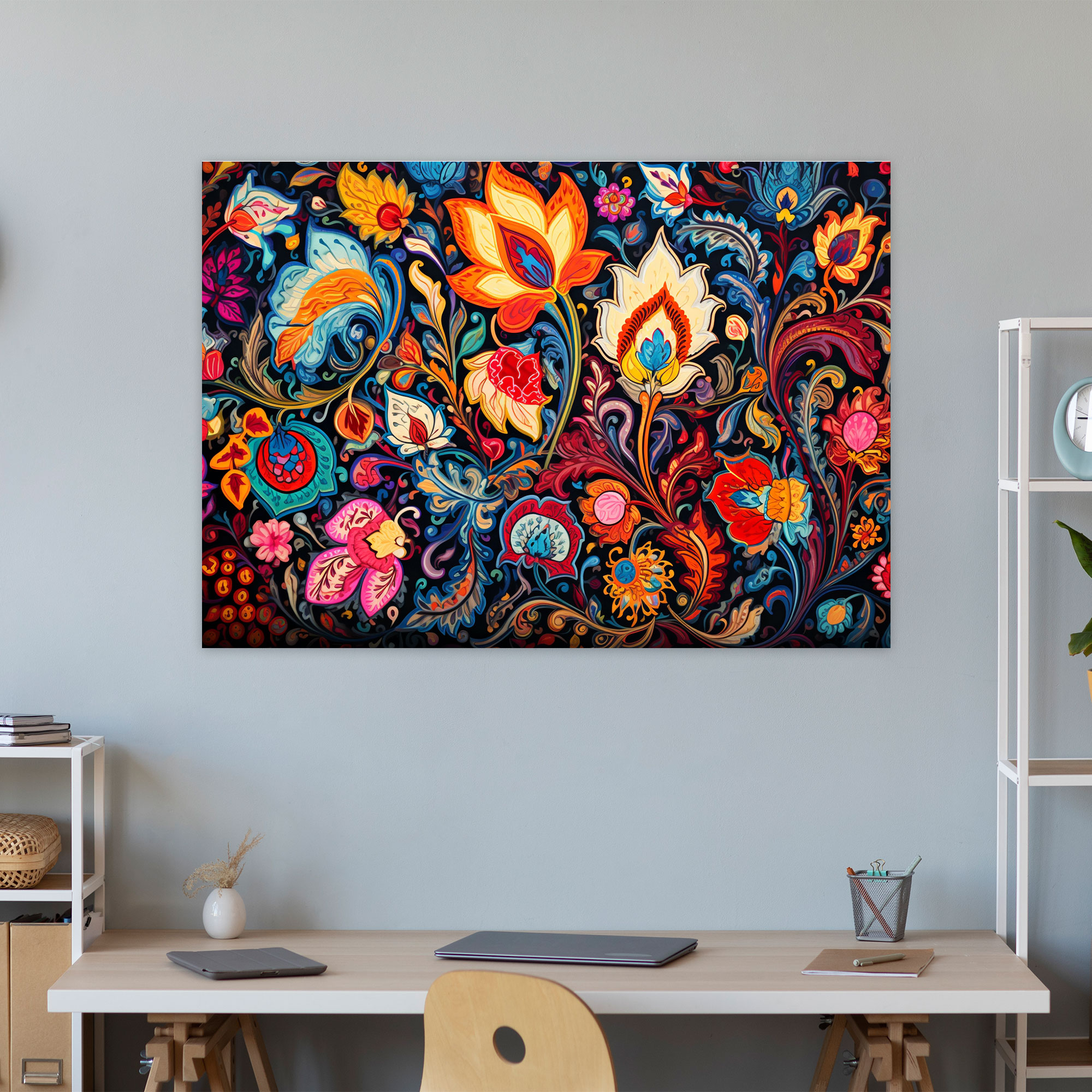 Turkish Carpet Pattern Motifs Canvas Print - Turkish Carpet, Canvas, Canvas Print, Turkish Carpet Pattern