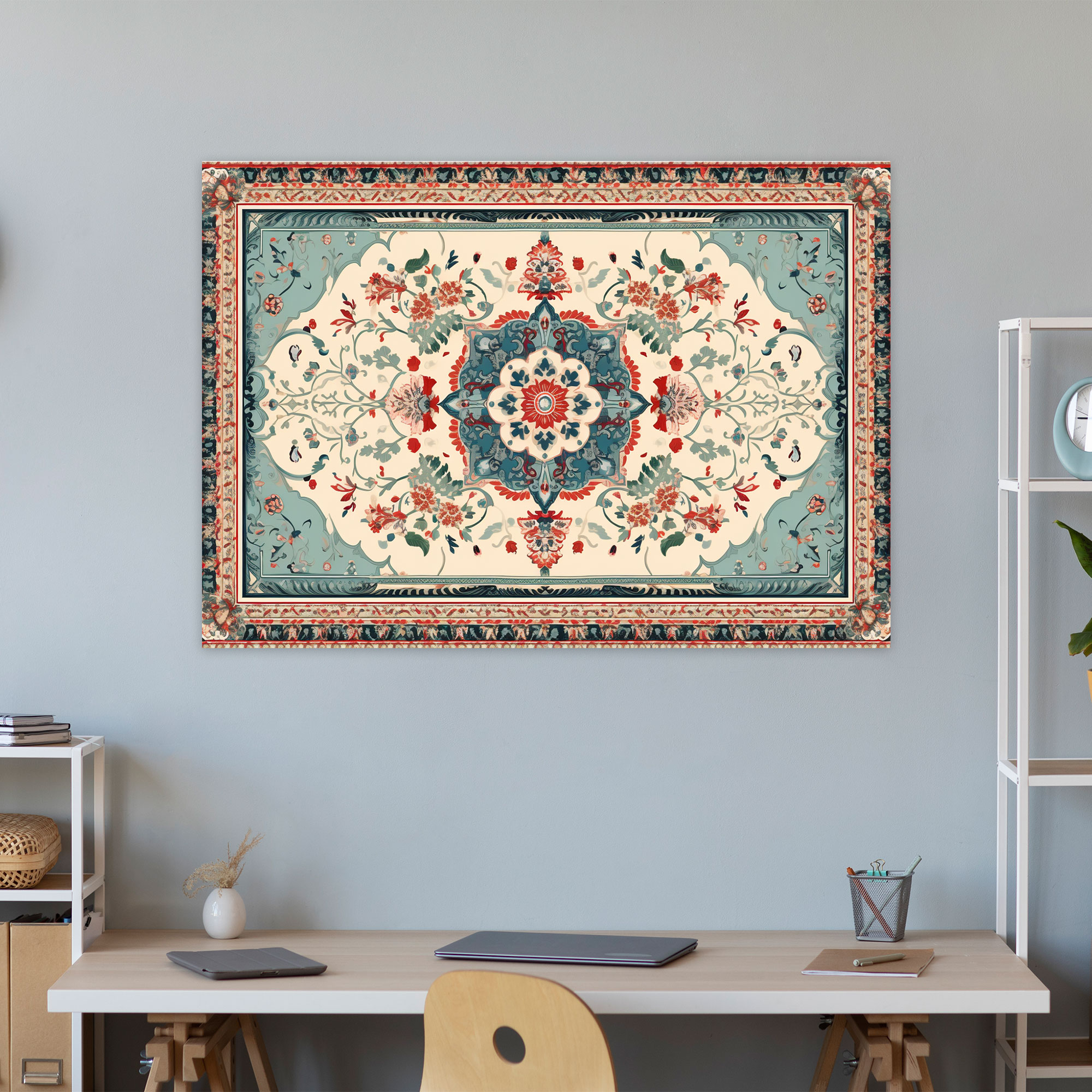 Timeless Turkish Carpet Pattern Canvas Print - Turkish Carpet, Canvas Print, Intricate Details, Turkish Carpet Pattern