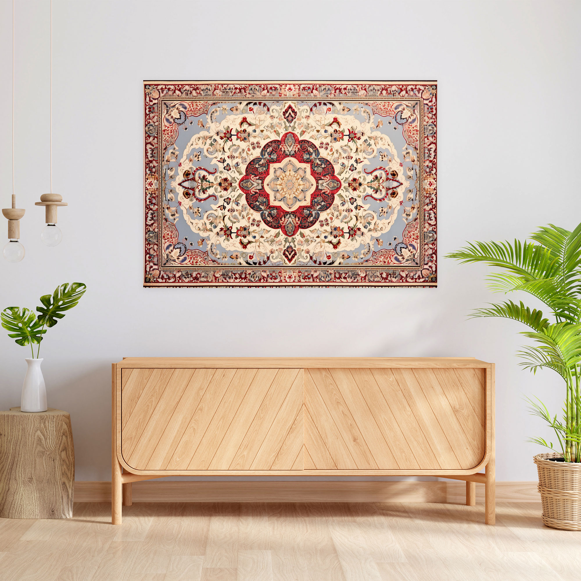 Turkish Carpet Pattern Canvas Wall Decoration - Turkish Carpet, Opulence, Canvas Print, Canvas Wall Decoration