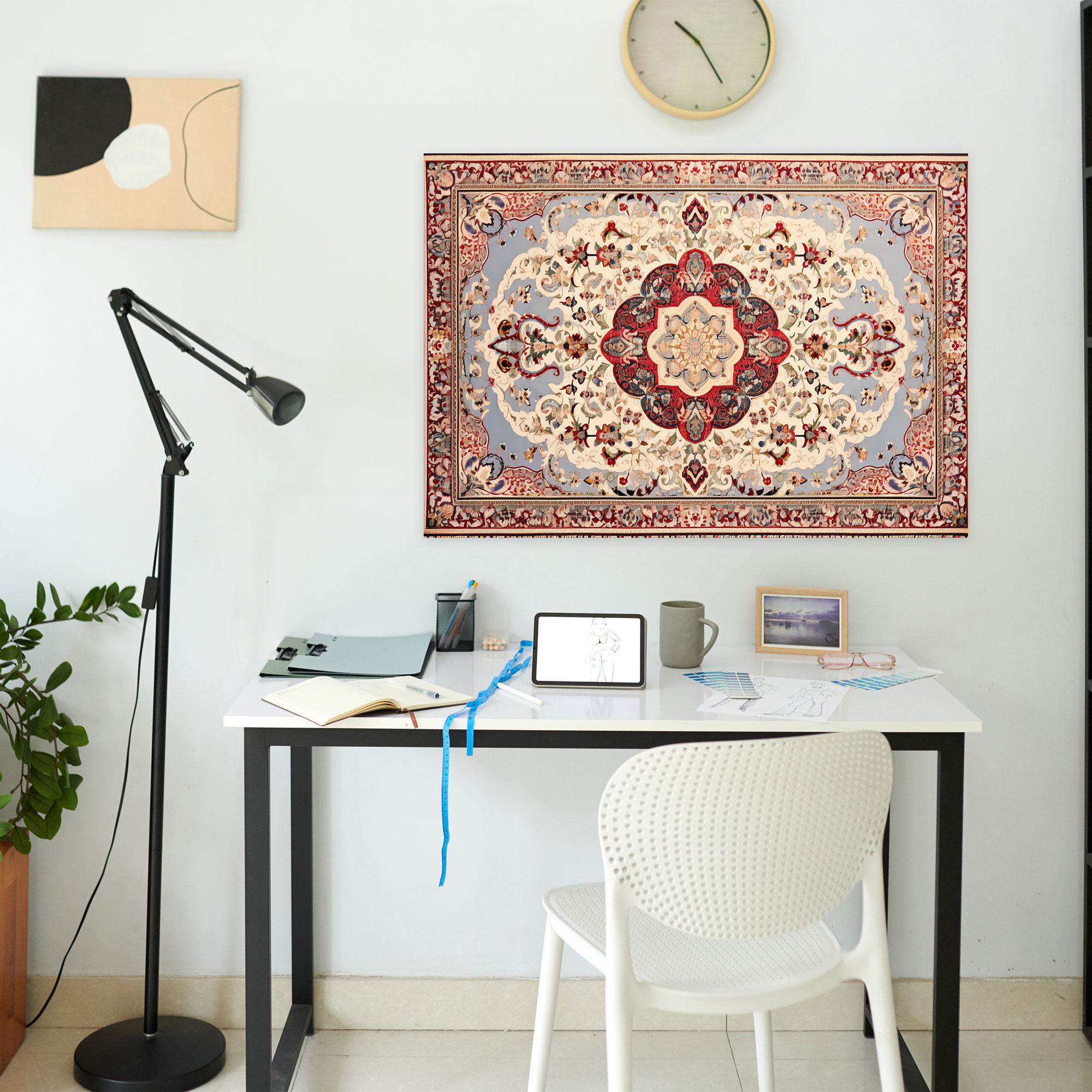 Turkish Carpet Pattern Canvas Wall Decoration - Turkish Carpet, Opulence, Canvas Print, Canvas Wall Decoration