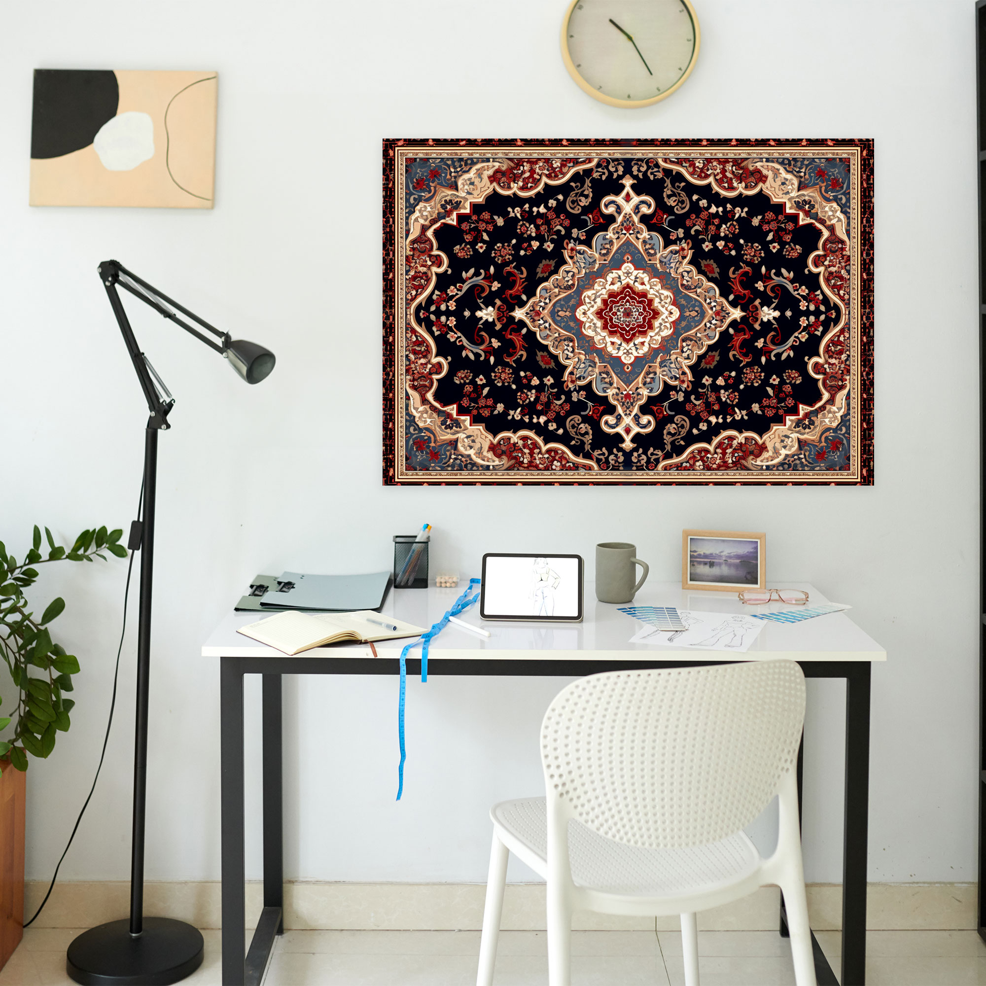 Turkish Carpet Pattern Majestic Wall Art - Turkish Carpet, Canvas Wall Art, Canvas Print, Home Decoration