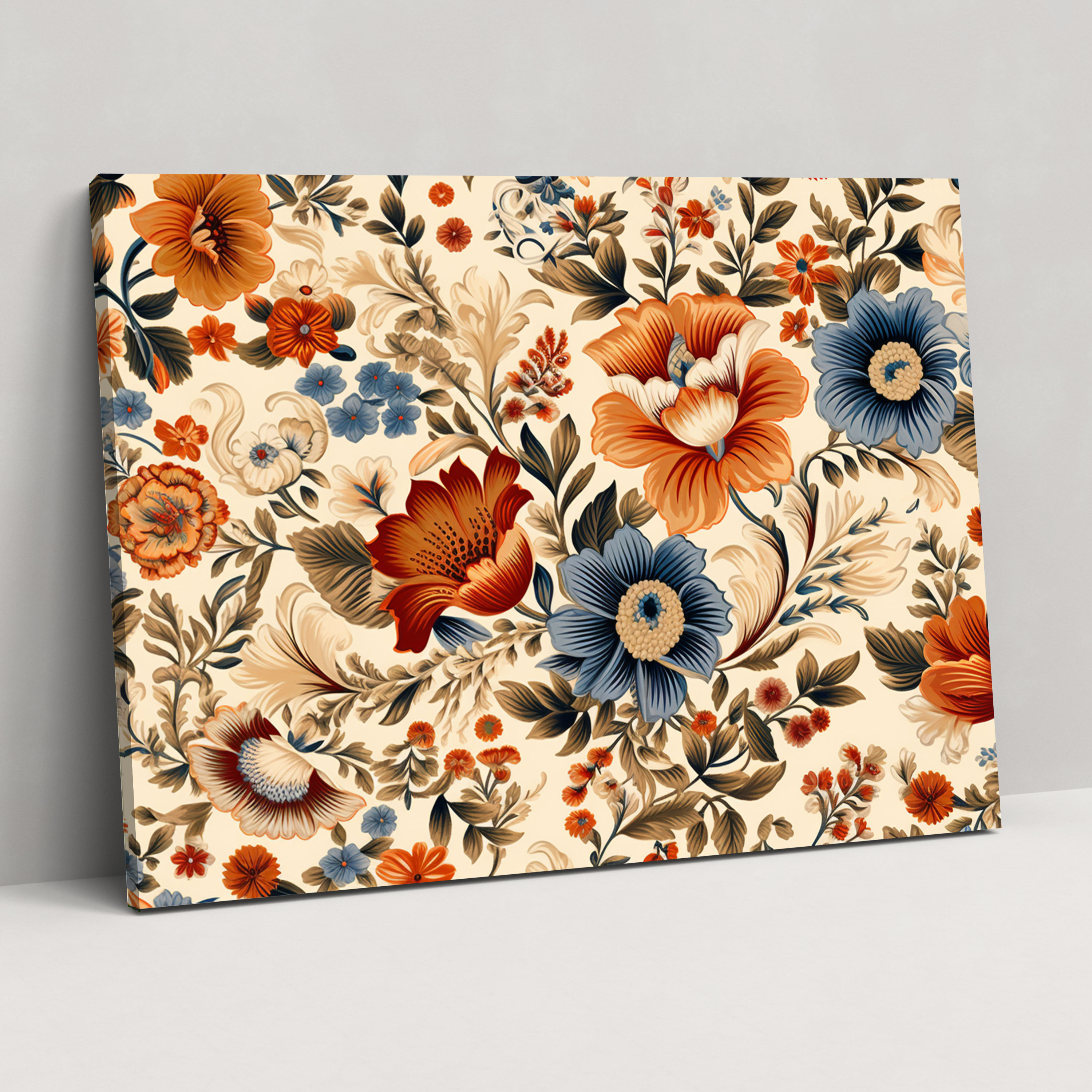 Turkish Carpet Pattern Nature-Inspired Wall Decoration - Turkish Carpet, Earthy Tones, Turkish Carpet Pattern, Nature-Inspired Wall Decoration