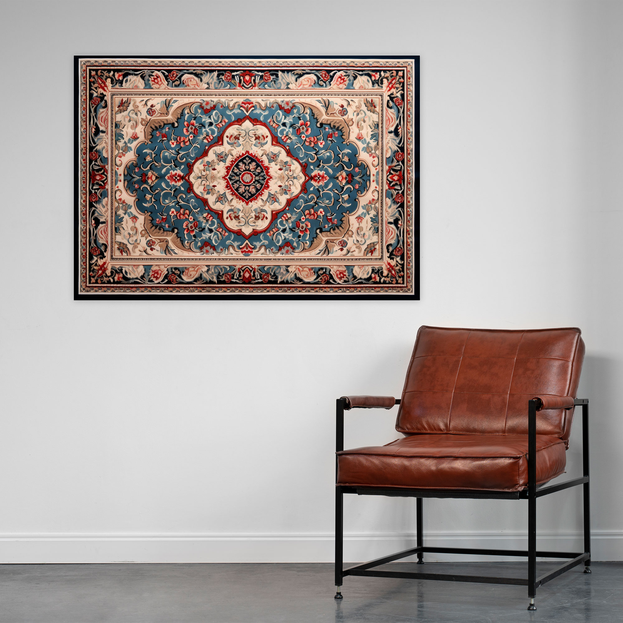 Turkish Carpet Pattern Sophisticated Wall Art - Turkish Carpet, Canvas Wall Art, Intricate Designs, Home Decoration