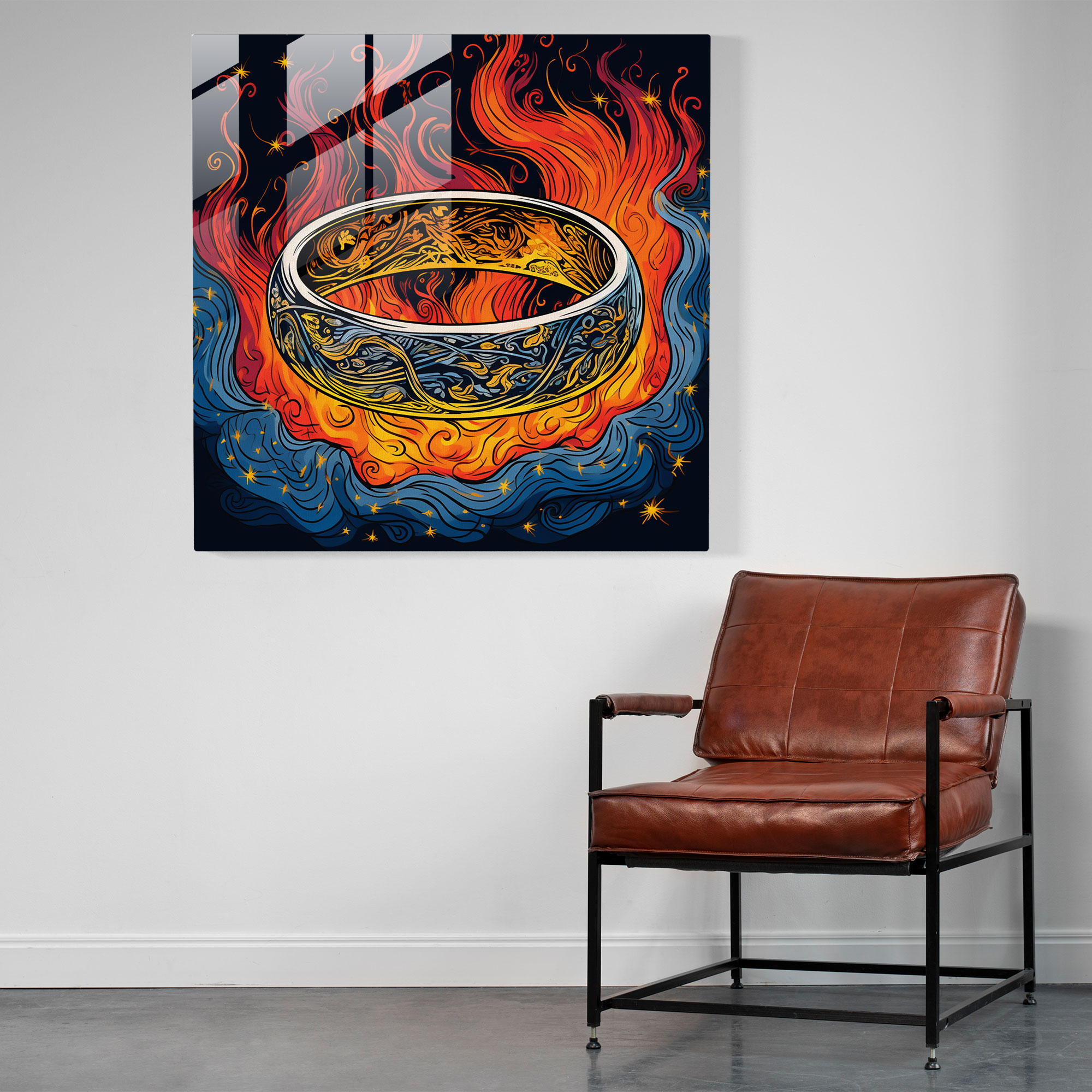 The Lord Of The Rings Glass Print - The Lord Of The Rings, Glass Wall Art, Vibrant Colors, The Lord Of The Rings