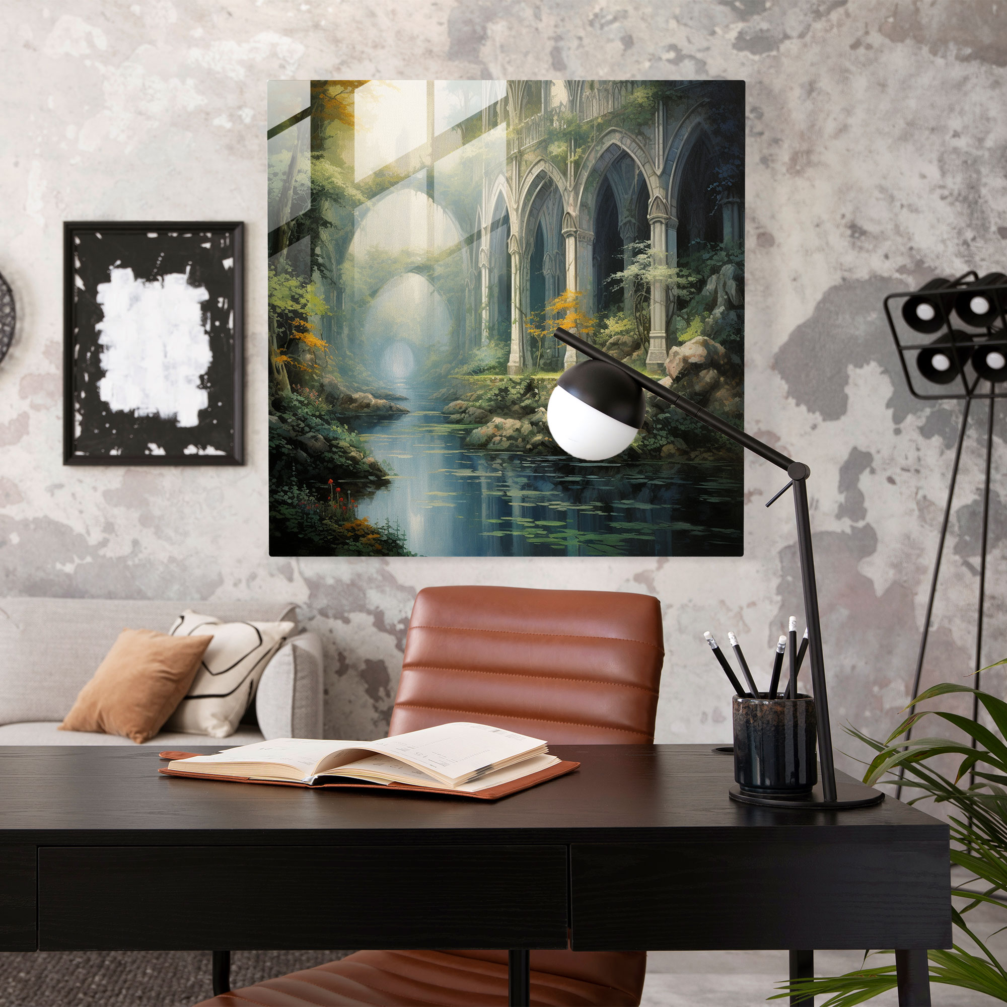 The Lord Of The Rings Glass Print - Rivendell - The Lord Of The Rings, Home Decoration, Glass Art, Elven