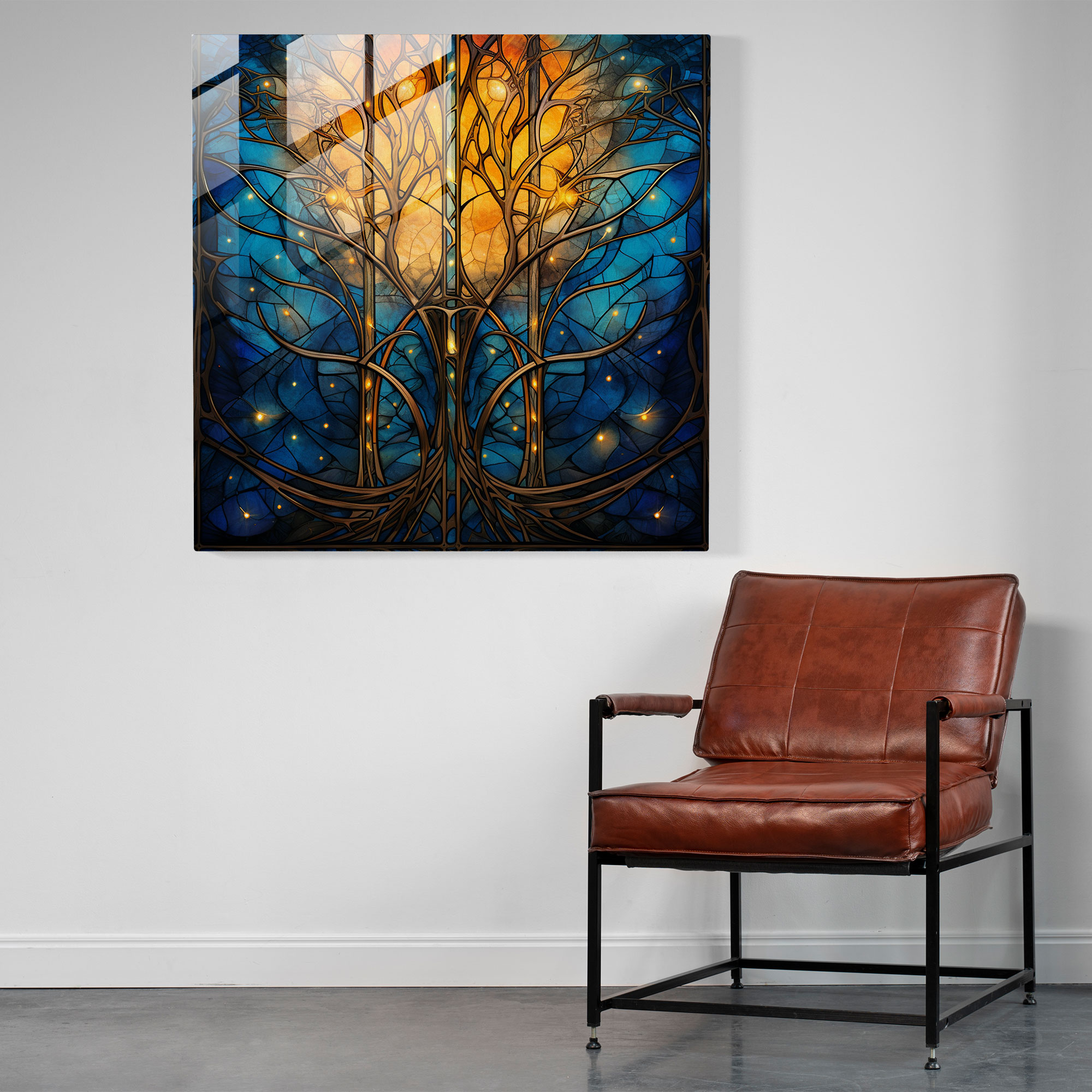 The Lord Of The Rings Glass Print - Lothlórien - The Lord Of The Rings, Stained Glass, Mystical, Glass Print