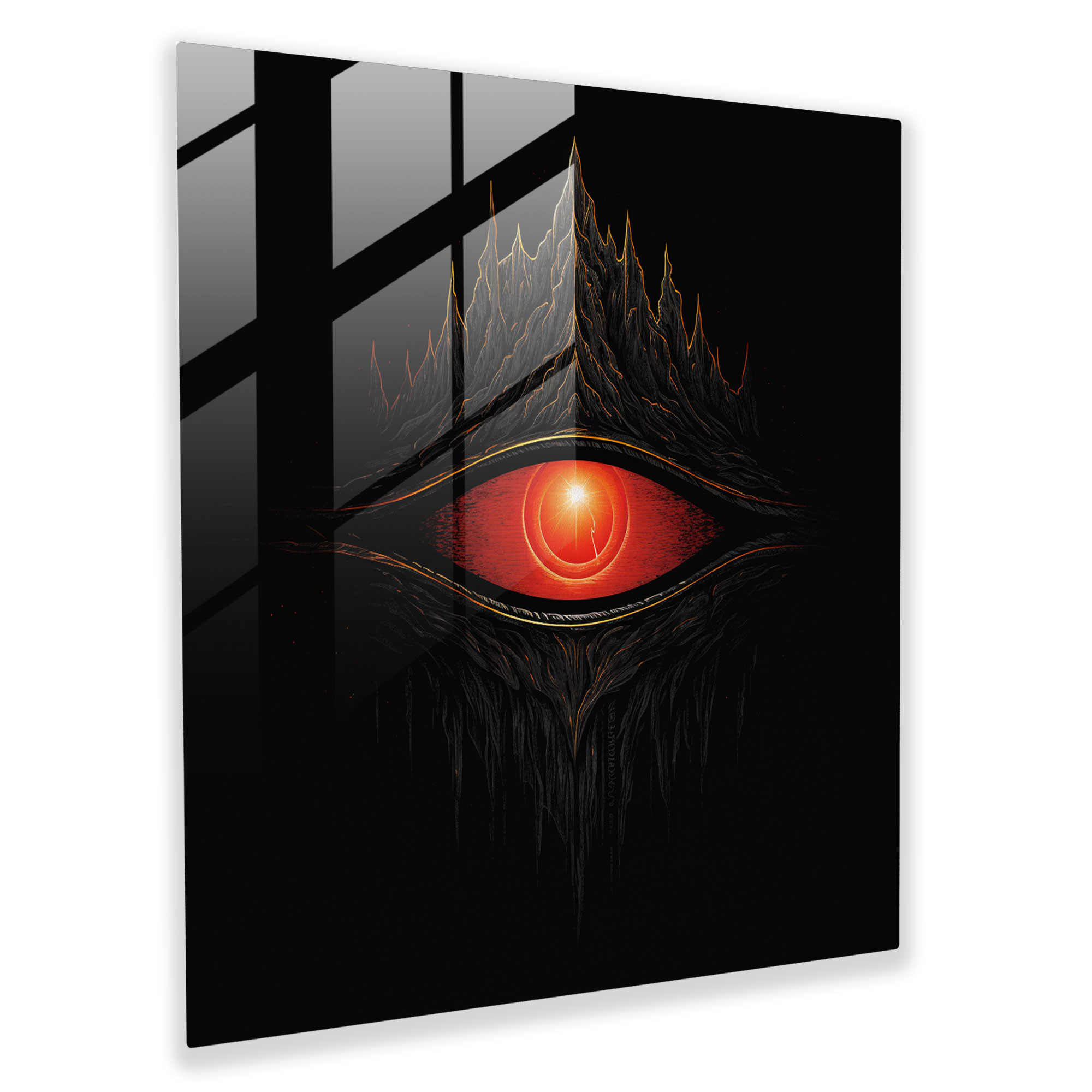 The Lord Of The Rings Glass Print - The Lord Of The Rings, Immense Power, Glass Wall Art, Glass Art
