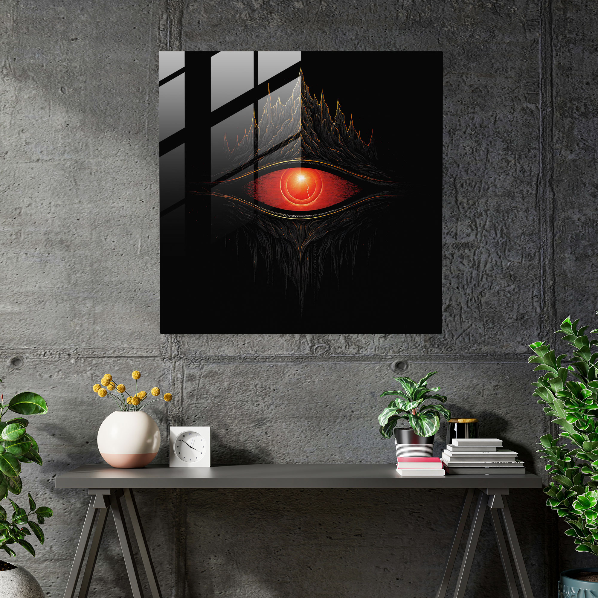 The Lord Of The Rings Glass Print - The Lord Of The Rings, Immense Power, Glass Wall Art, Glass Art