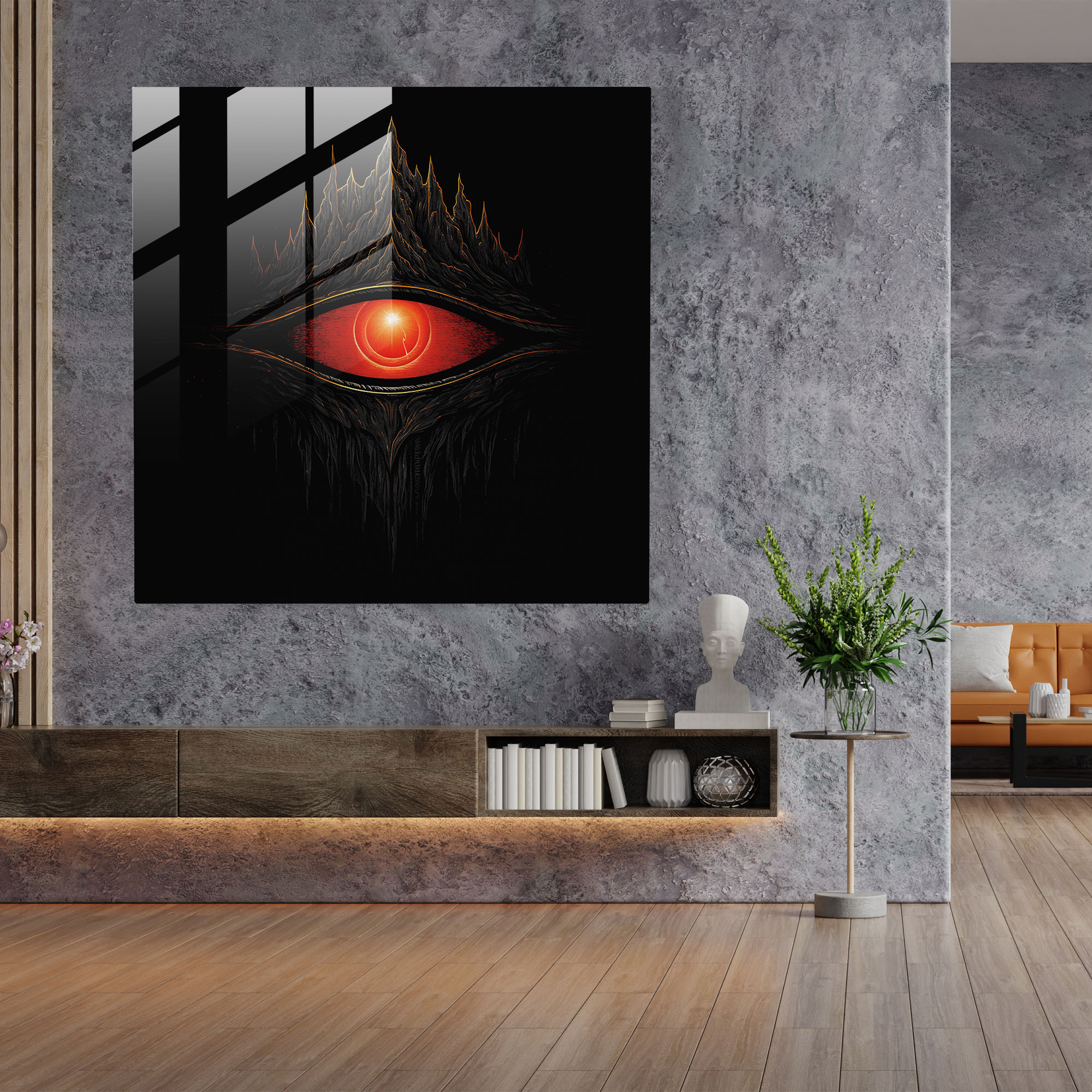 The Lord Of The Rings Glass Print - The Lord Of The Rings, Immense Power, Glass Wall Art, Glass Art