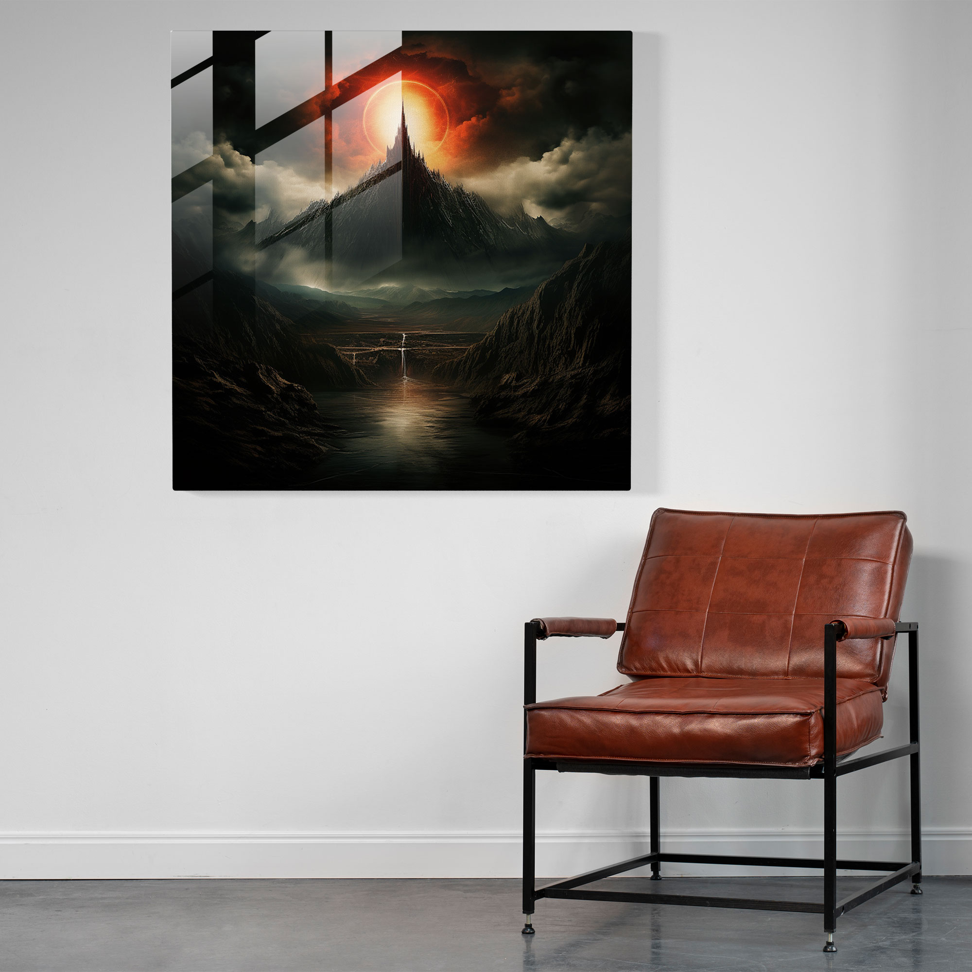 The Lord Of The Rings Glass Wall Art - Digital Art - The Lord Of The Rings, Wall Decoration, The Lord Of The Rings, Mordor