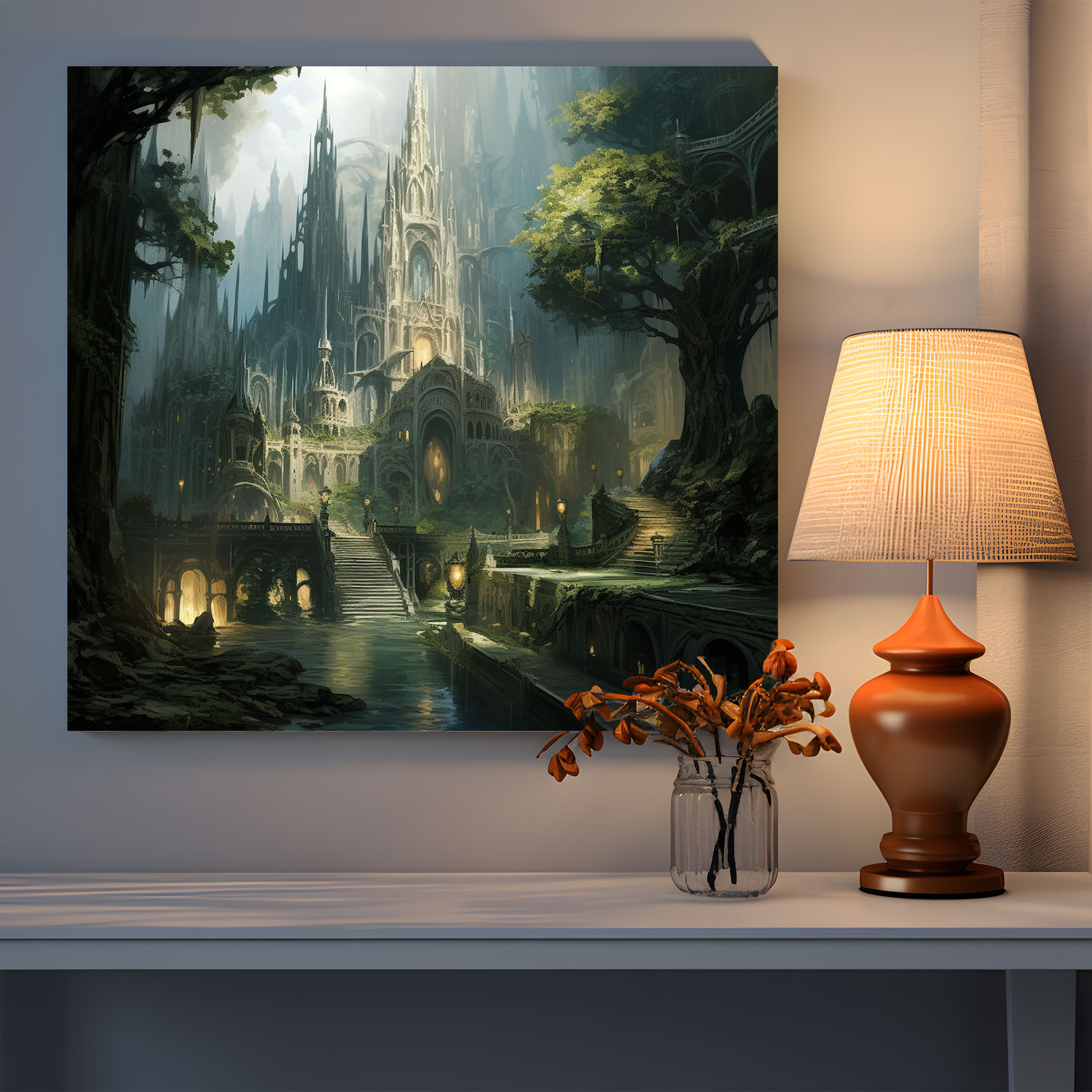 The Lord Of The Rings Canvas Print - Lothlórien Impression - The Lord Of The Rings, Home Decoration, Wall Decoration, Canvas Print