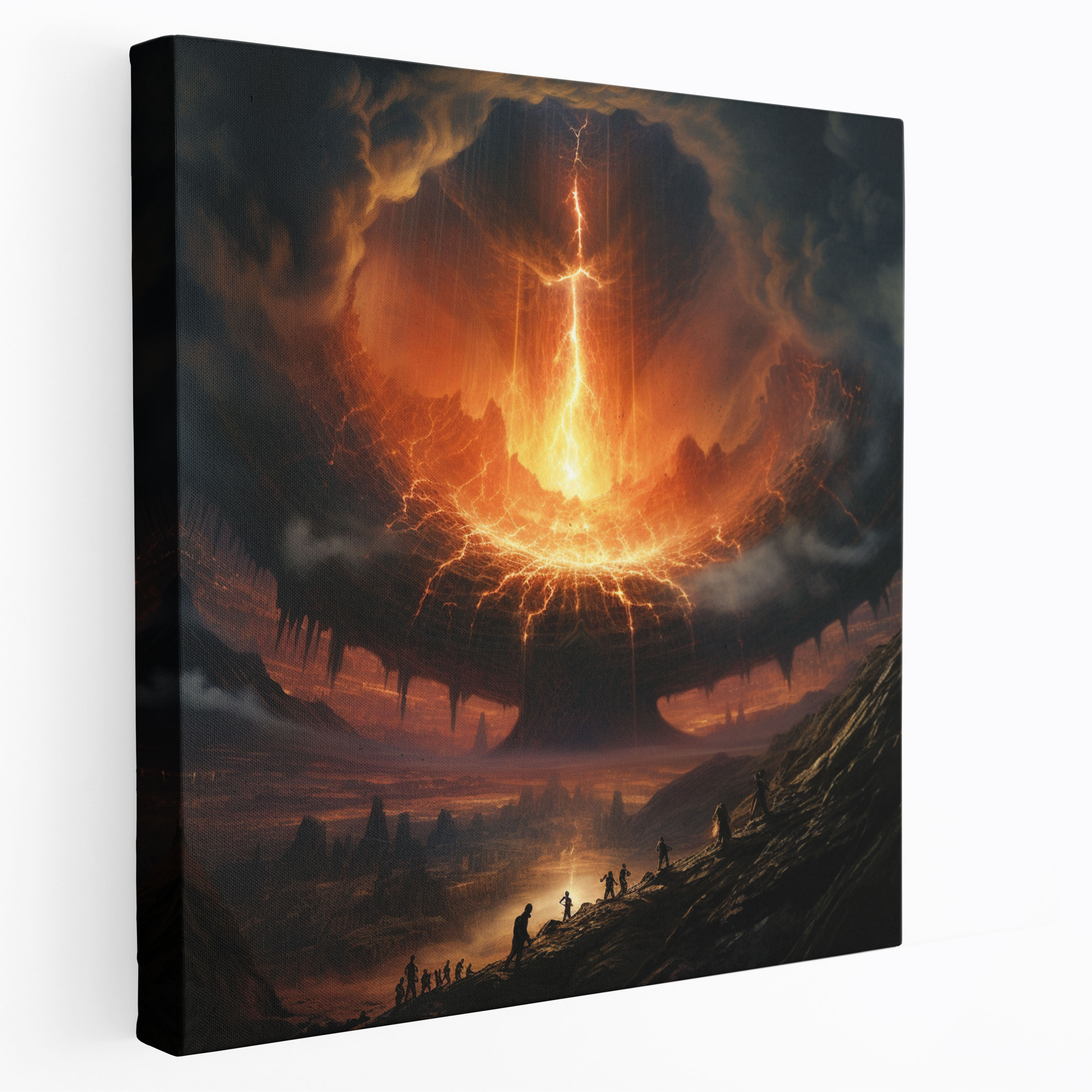The Lord Of The Rings Canvas Print - The Ring's Destruction - The Lord Of The Rings, Canvas, Triumph, Canvas Print