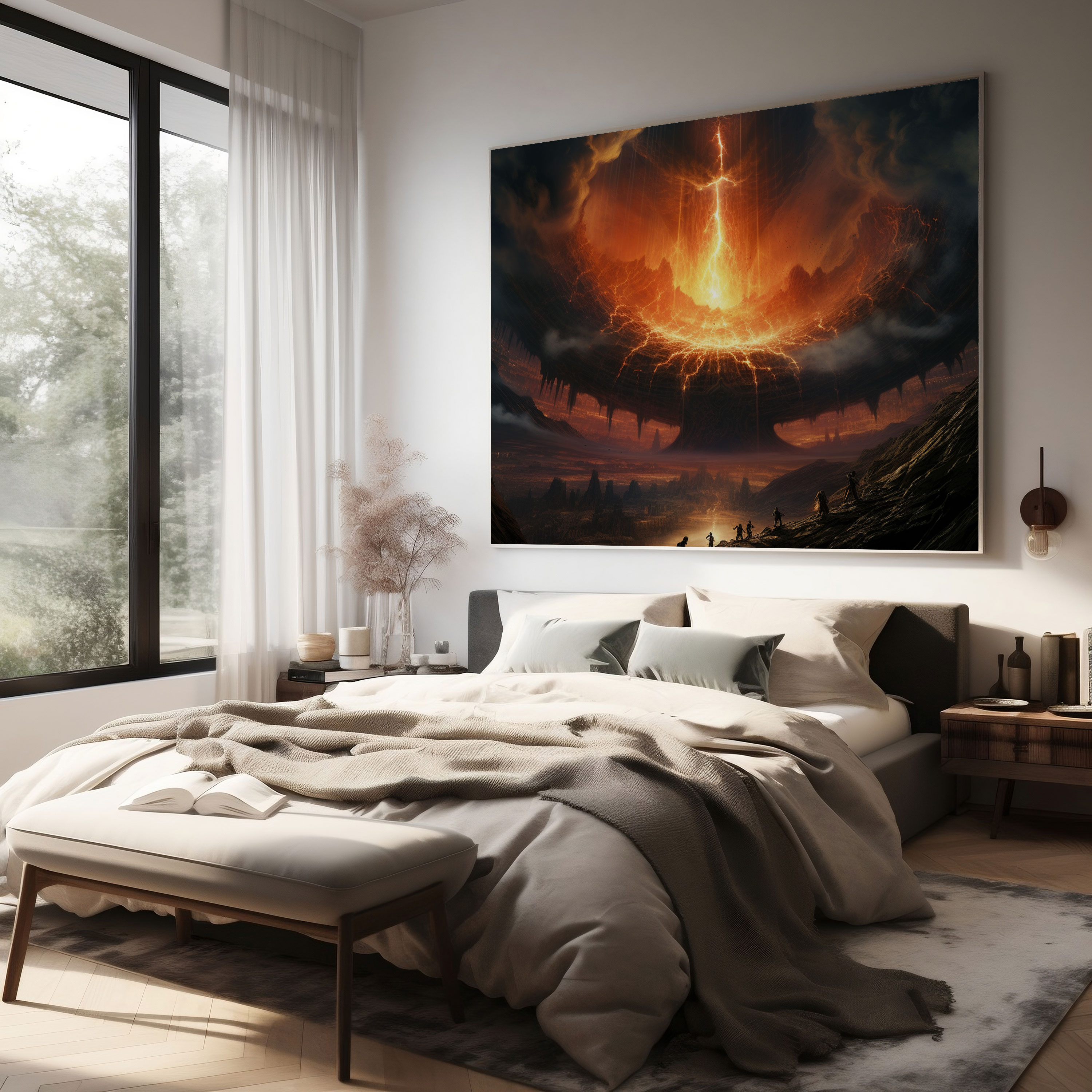 The Lord Of The Rings Canvas Print - The Ring's Destruction - The Lord Of The Rings, Canvas, Triumph, Canvas Print