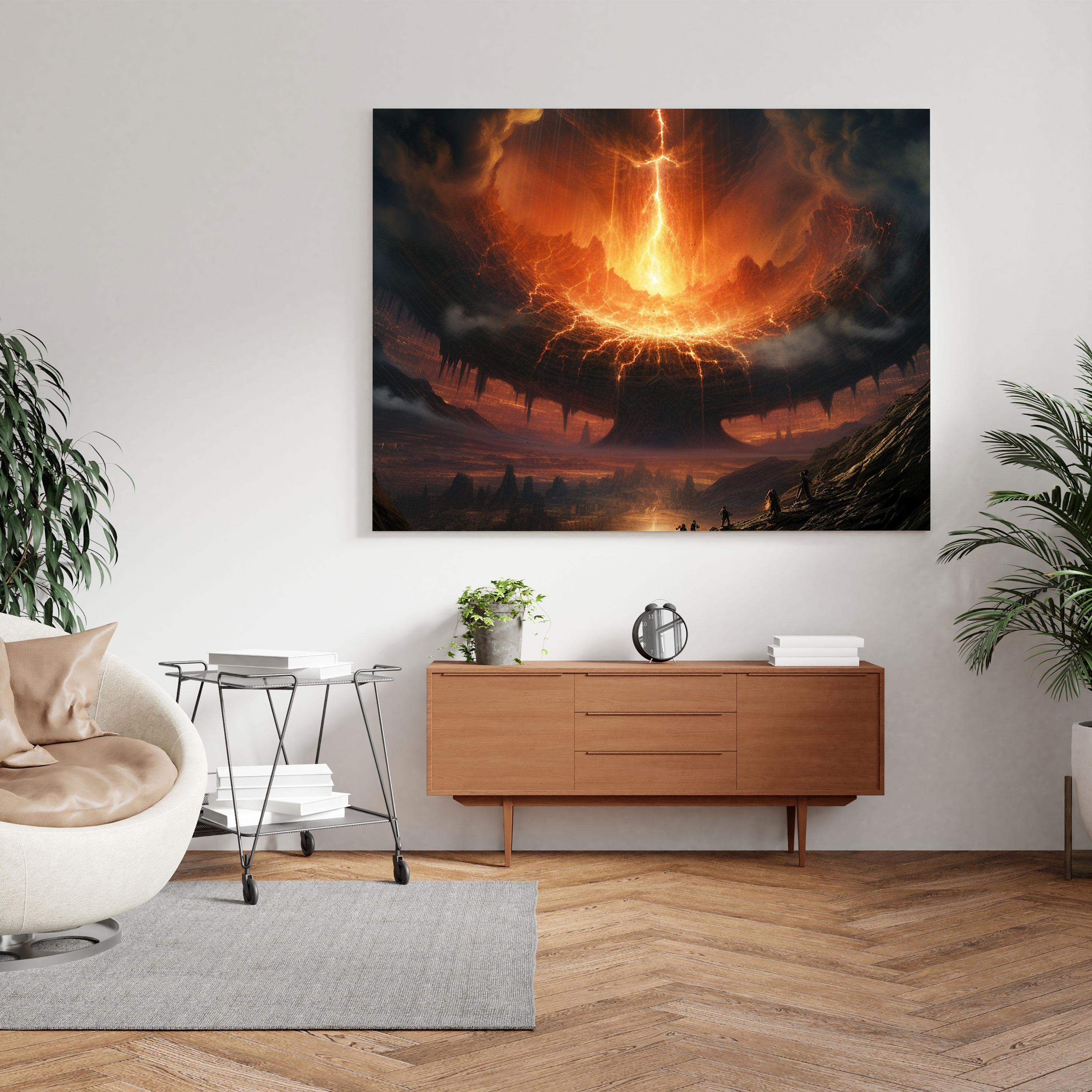The Lord Of The Rings Canvas Print - The Ring's Destruction - The Lord Of The Rings, Canvas, Triumph, Canvas Print