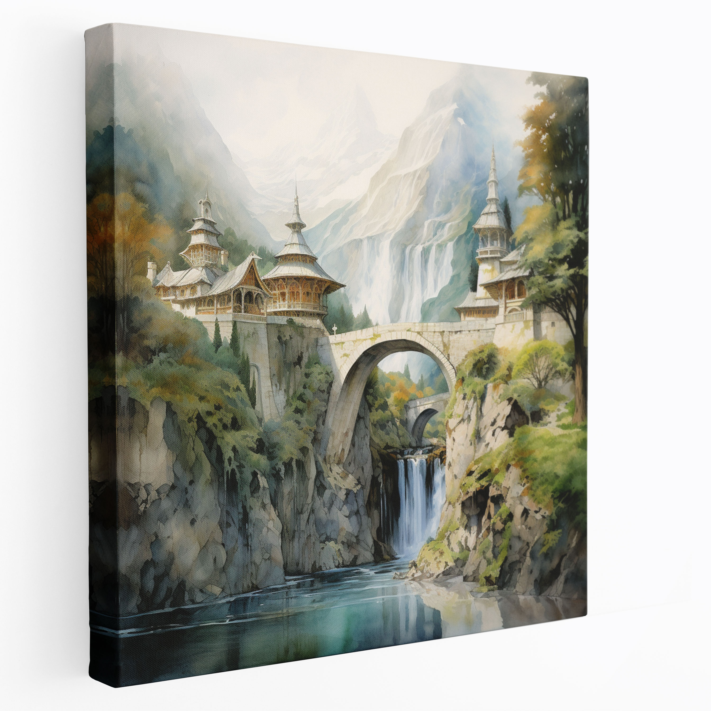 The Lord Of The Rings Canvas Print - Majestic Rivendell - The Lord Of The Rings, Canvas, Wall Art, Elven Realm