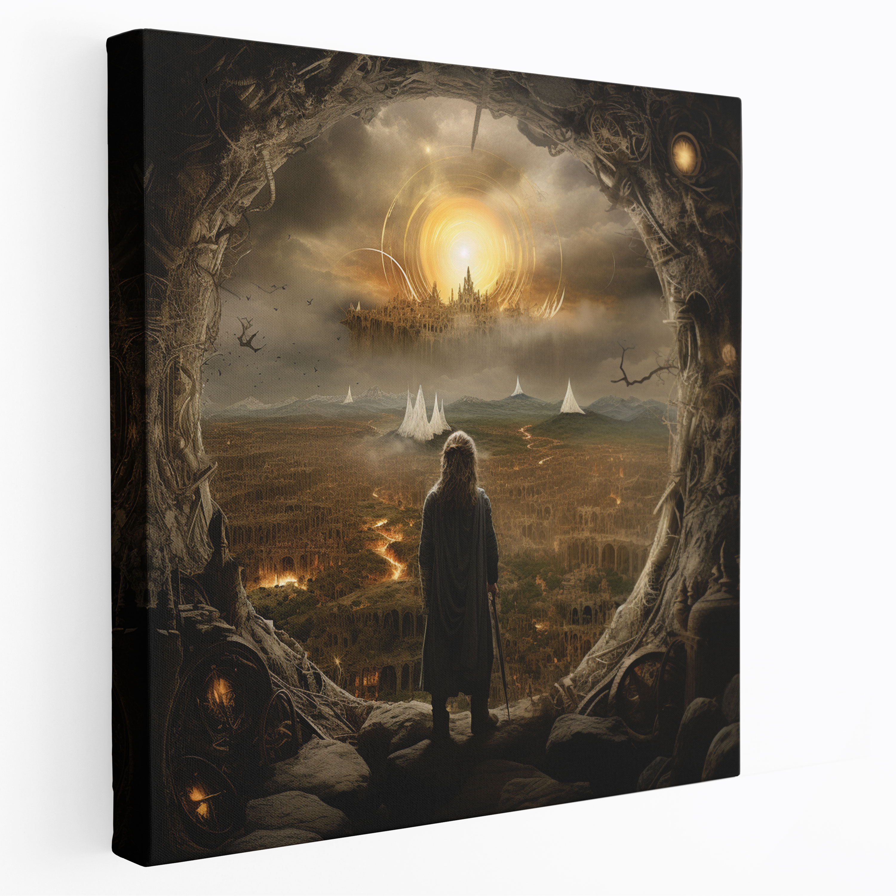The Lord Of The Rings Canvas Print - Surreal Mixed Media - The Lord Of The Rings, Imagination, Canvas Print, Wall Decoration