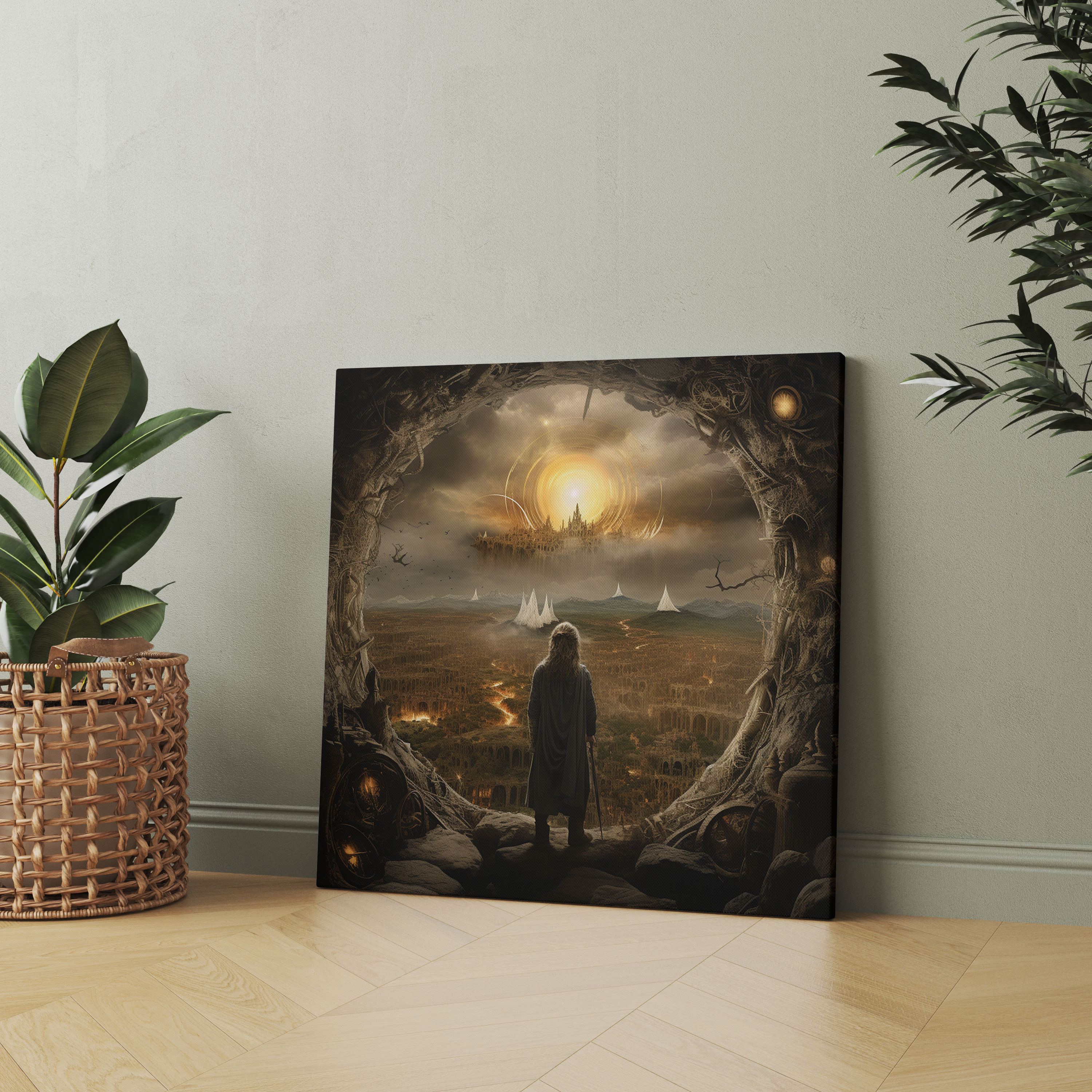 The Lord Of The Rings Canvas Print - Surreal Mixed Media - The Lord Of The Rings, Imagination, Canvas Print, Wall Decoration