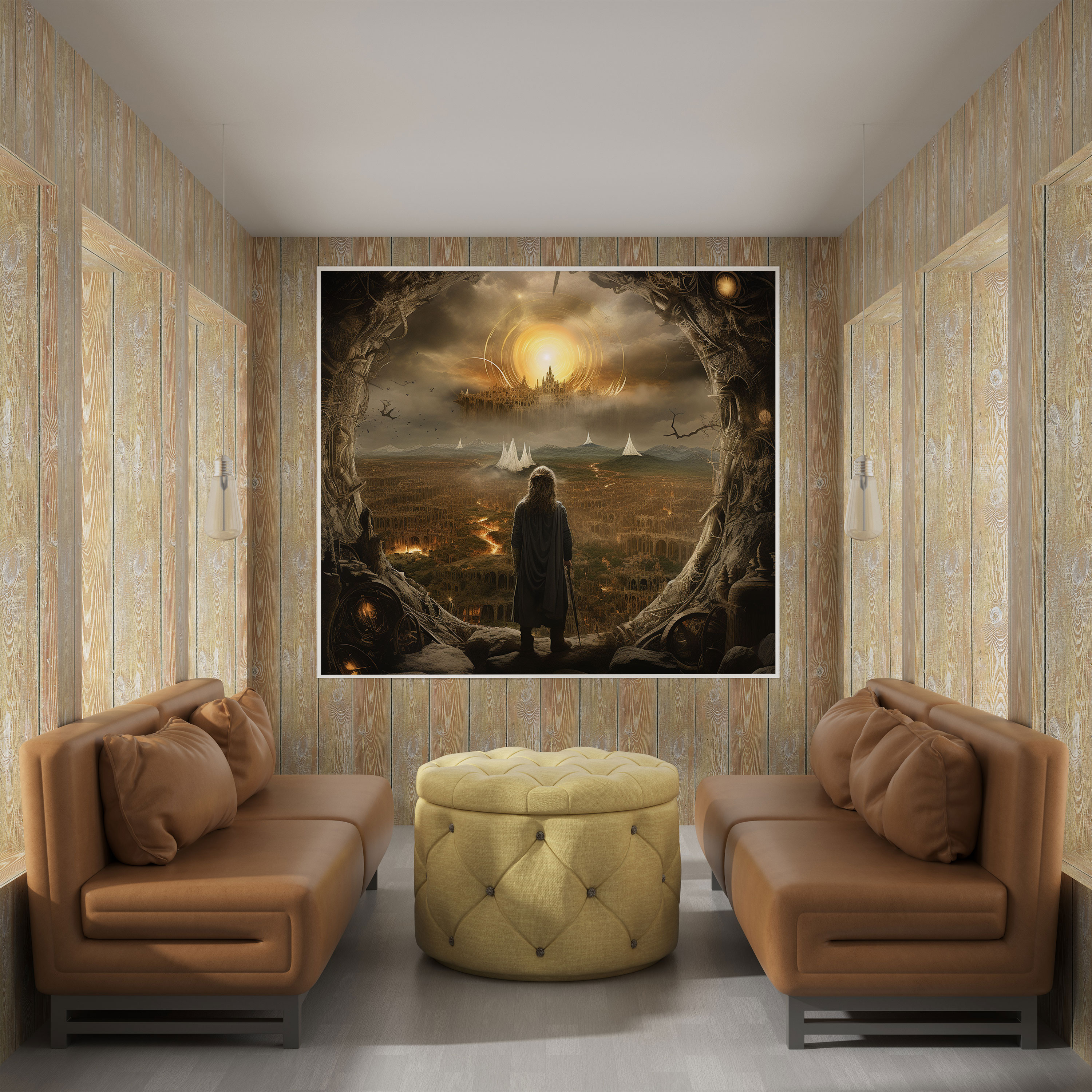 The Lord Of The Rings Canvas Print - Surreal Mixed Media - The Lord Of The Rings, Imagination, Canvas Print, Wall Decoration