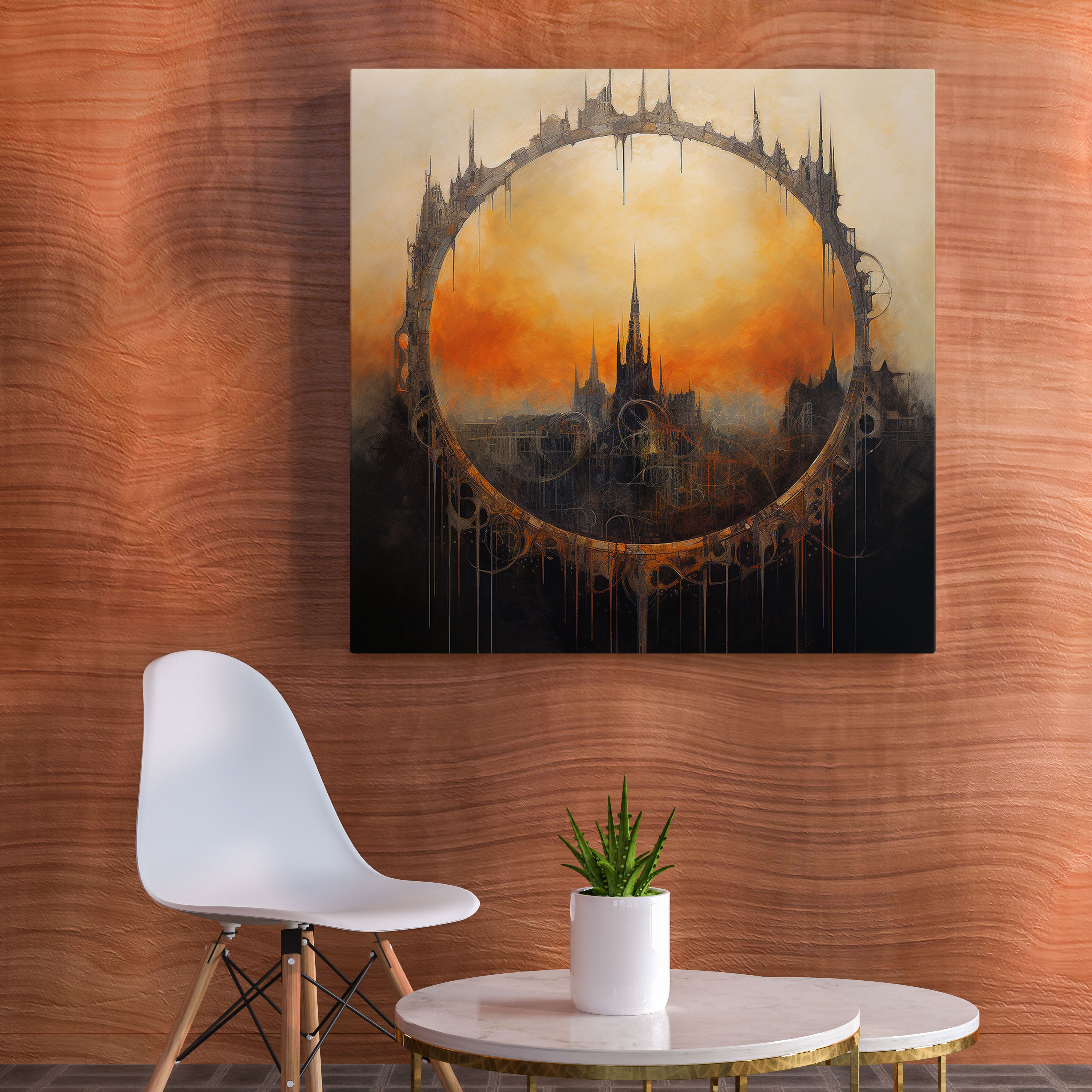 The Lord Of The Rings Wall Art - Geometric One Ring - The Lord Of The Rings, Wall Art, Fantasy Art, One Ring