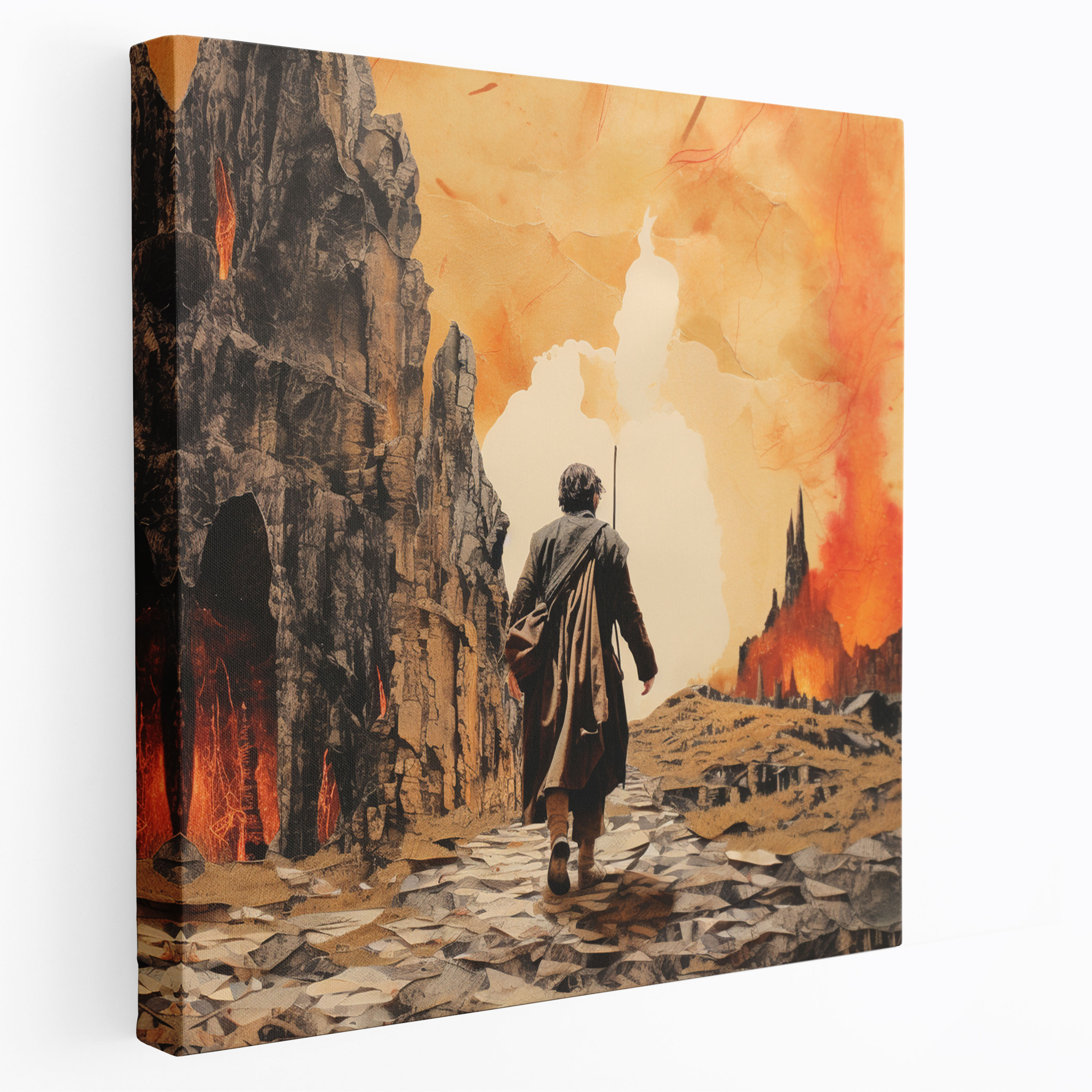 The Lord Of The Rings Canvas Print - Journey Through Mordor Wall Art - The Lord Of The Rings, The Lord Of The Rings, Canvas Wall Art, Canvas