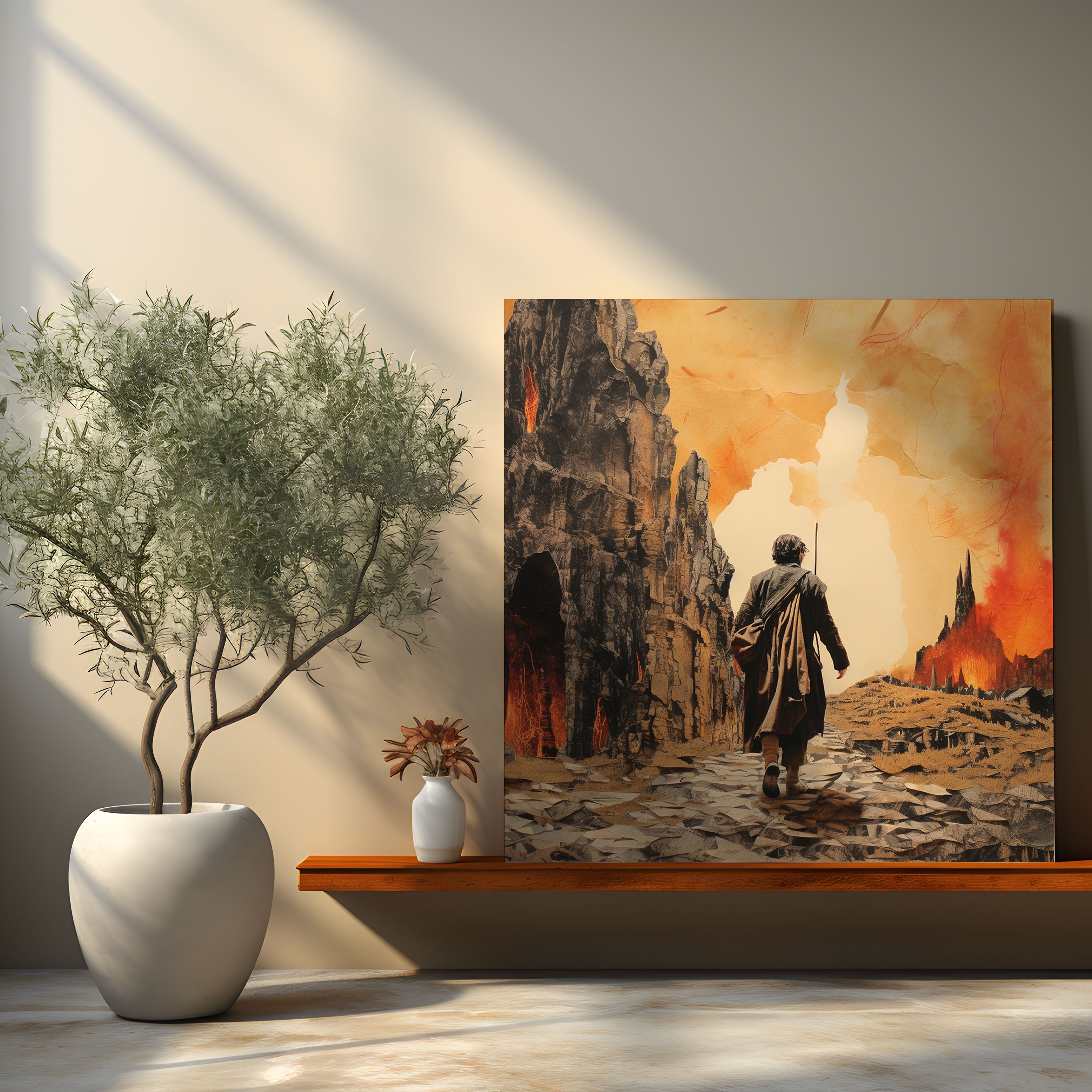 The Lord Of The Rings Canvas Print - Journey Through Mordor Wall Art - The Lord Of The Rings, The Lord Of The Rings, Canvas Wall Art, Canvas