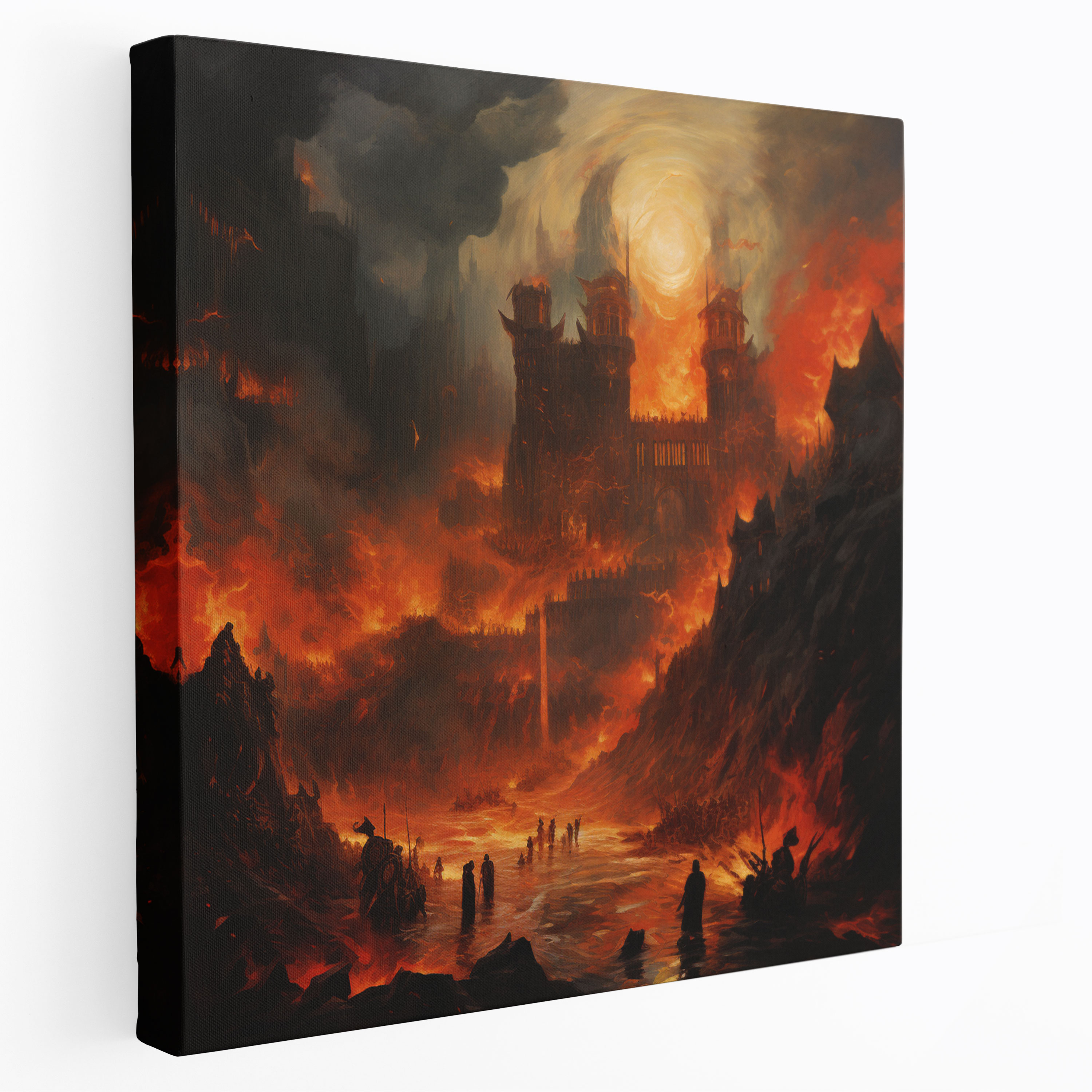The Lord Of The Rings Canvas Print - Helm's Deep Abstract - The Lord Of The Rings, Wall Decoration, Canvas, The Lord Of The Rings