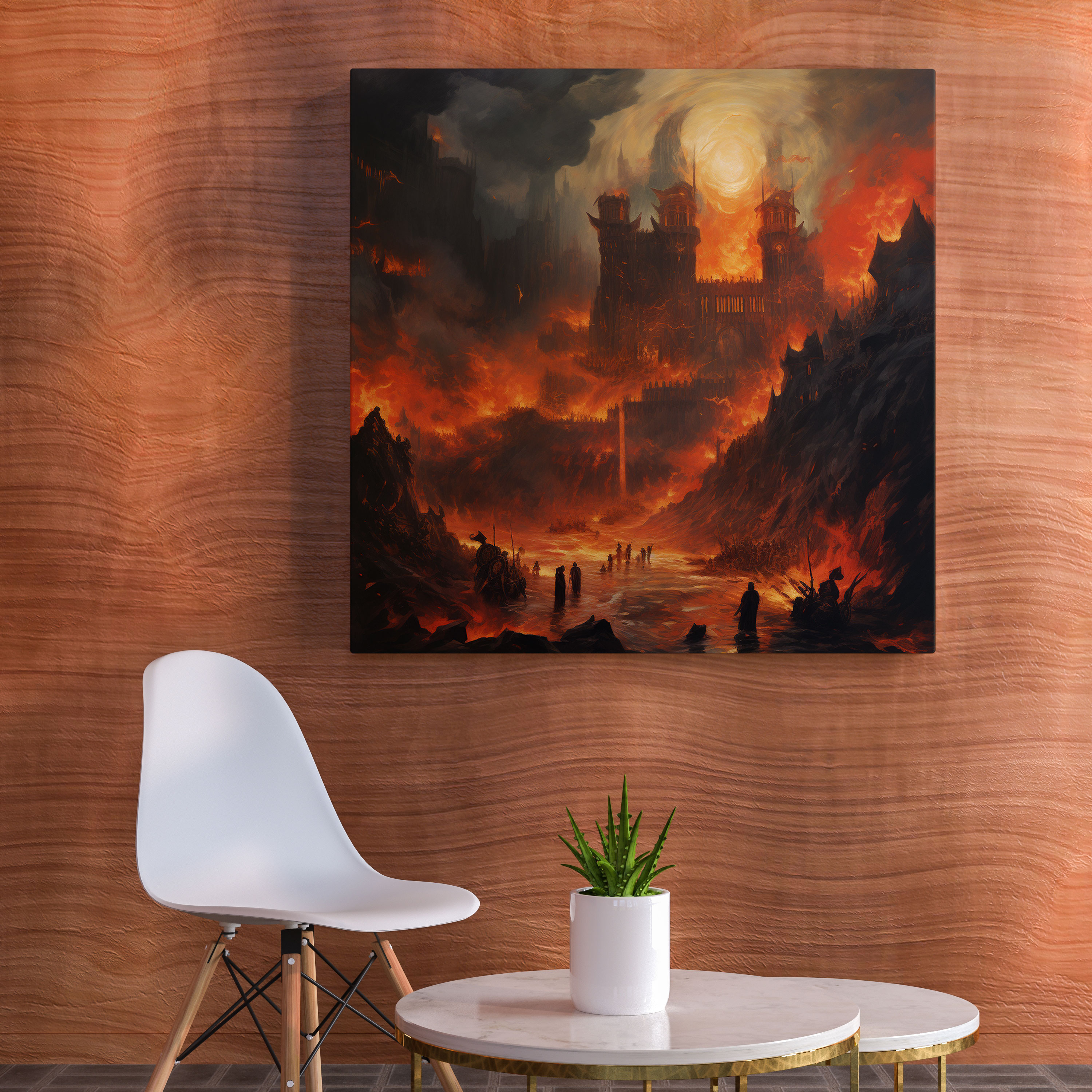The Lord Of The Rings Canvas Print - Helm's Deep Abstract - The Lord Of The Rings, Wall Decoration, Canvas, The Lord Of The Rings