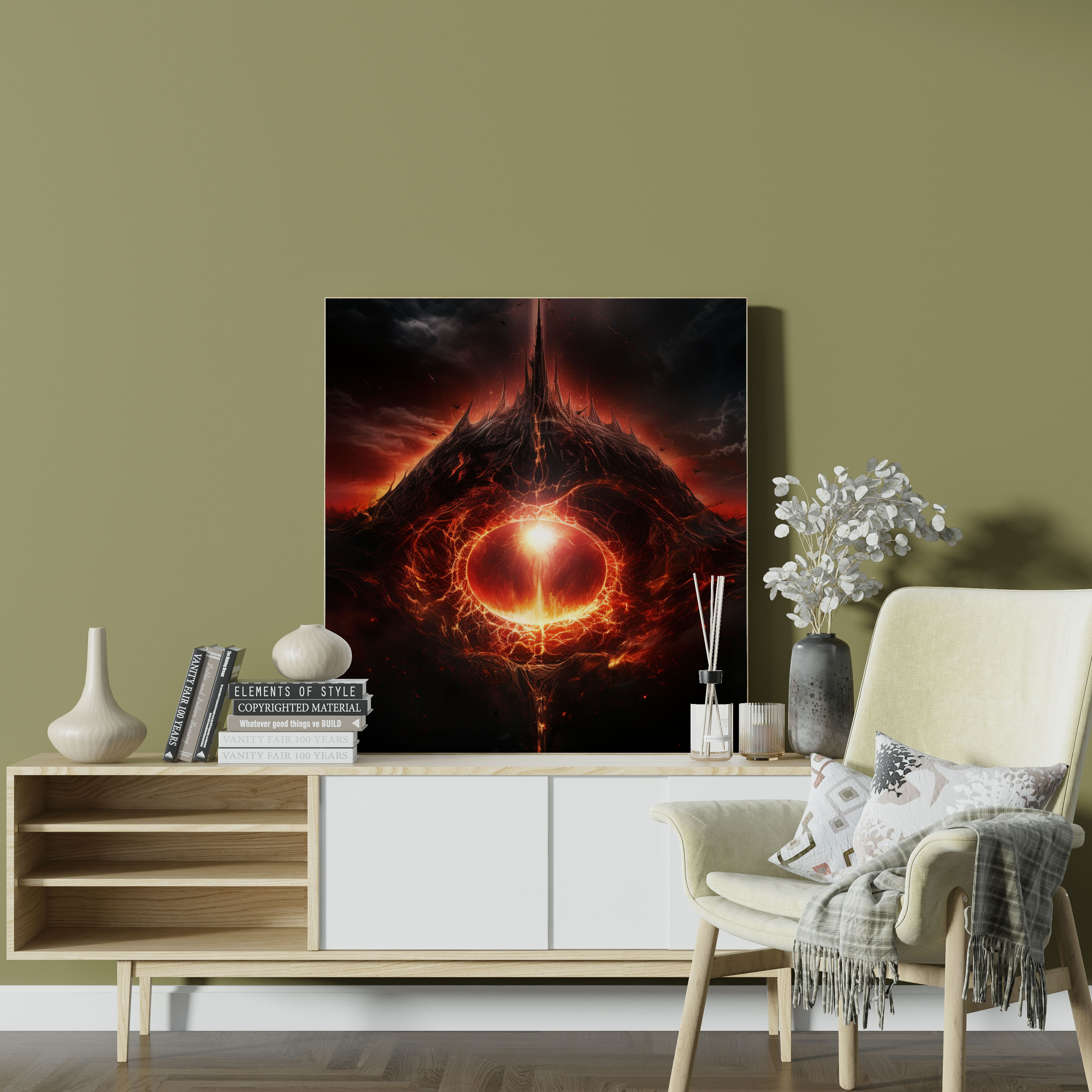 The Lord Of The Rings Canvas Print - Eye Of Sauron Digital Art - The Lord Of The Rings, Canvas Print, Wall Art, Home Decoration