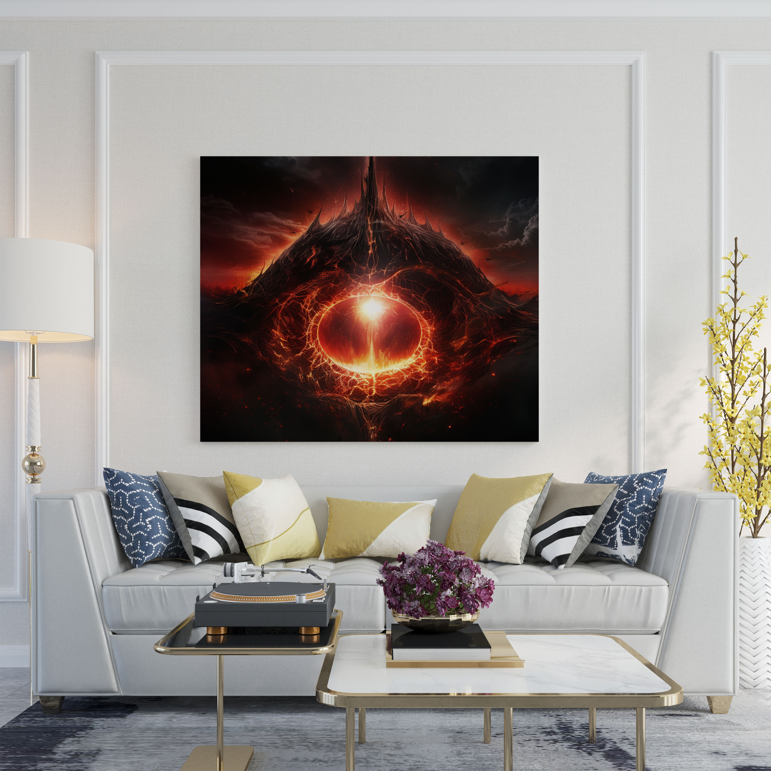 The Lord Of The Rings Canvas Print - Eye Of Sauron Digital Art - The Lord Of The Rings, Canvas Print, Wall Art, Home Decoration