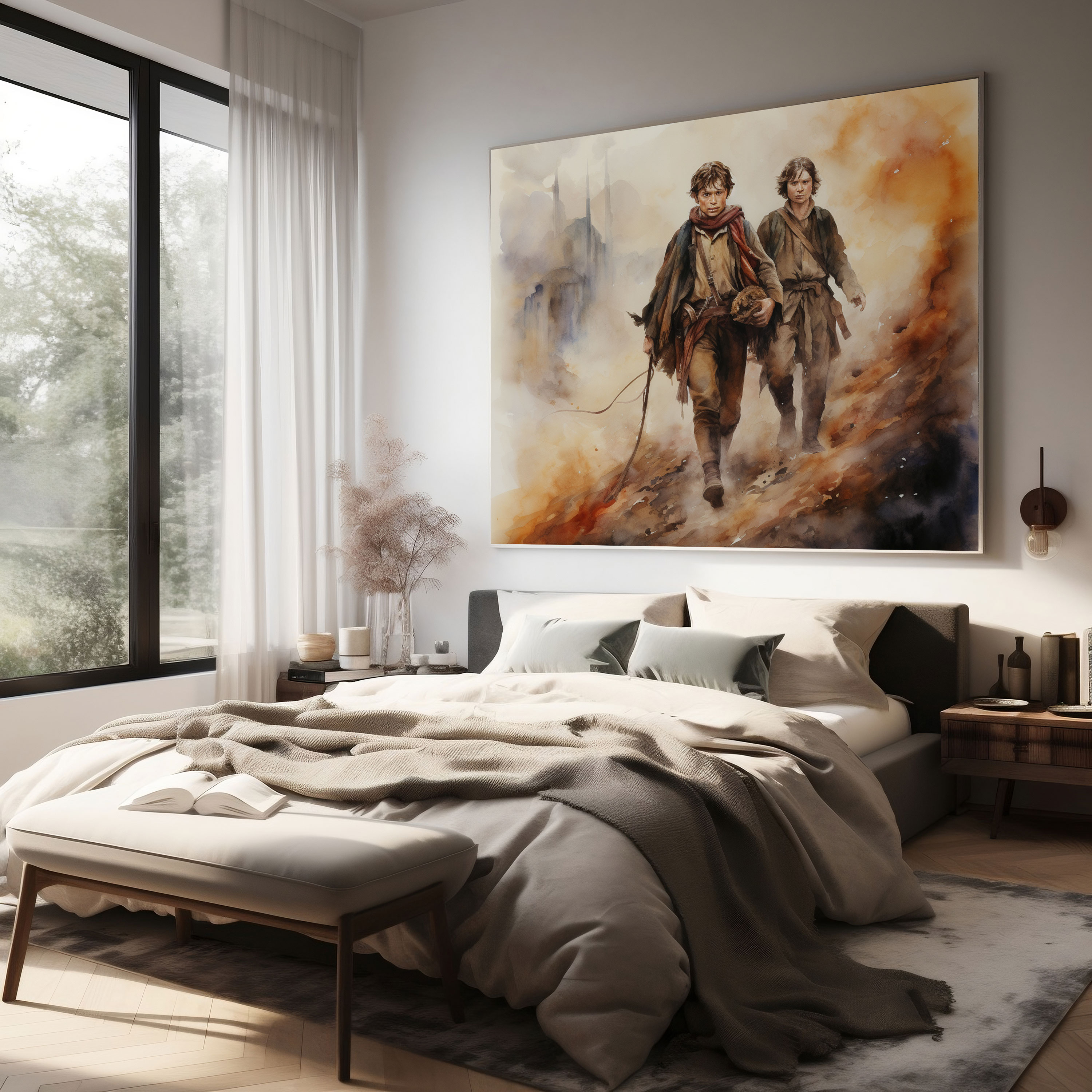 The Lord Of The Rings Canvas Print - Mount Doom - The Lord Of The Rings, Wall Decoration, Canvas, Home Decoration