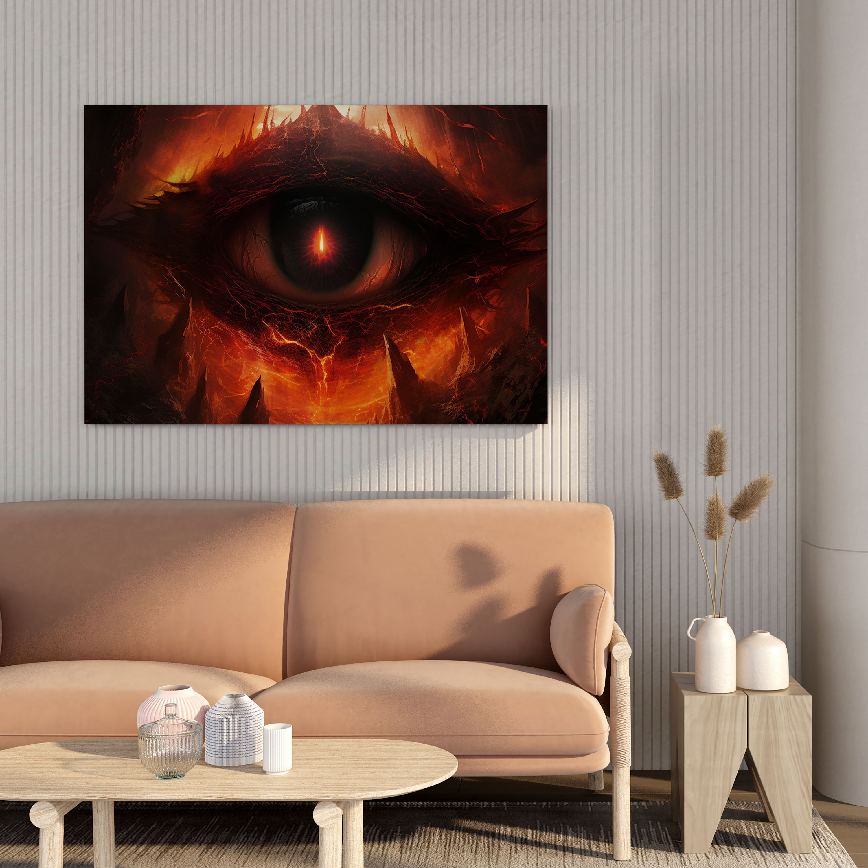 The Lord Of The Rings Wall Decoration - Eye Of Sauron - The Lord Of The Rings, Darkness, Canvas Print, Eye Of Sauron