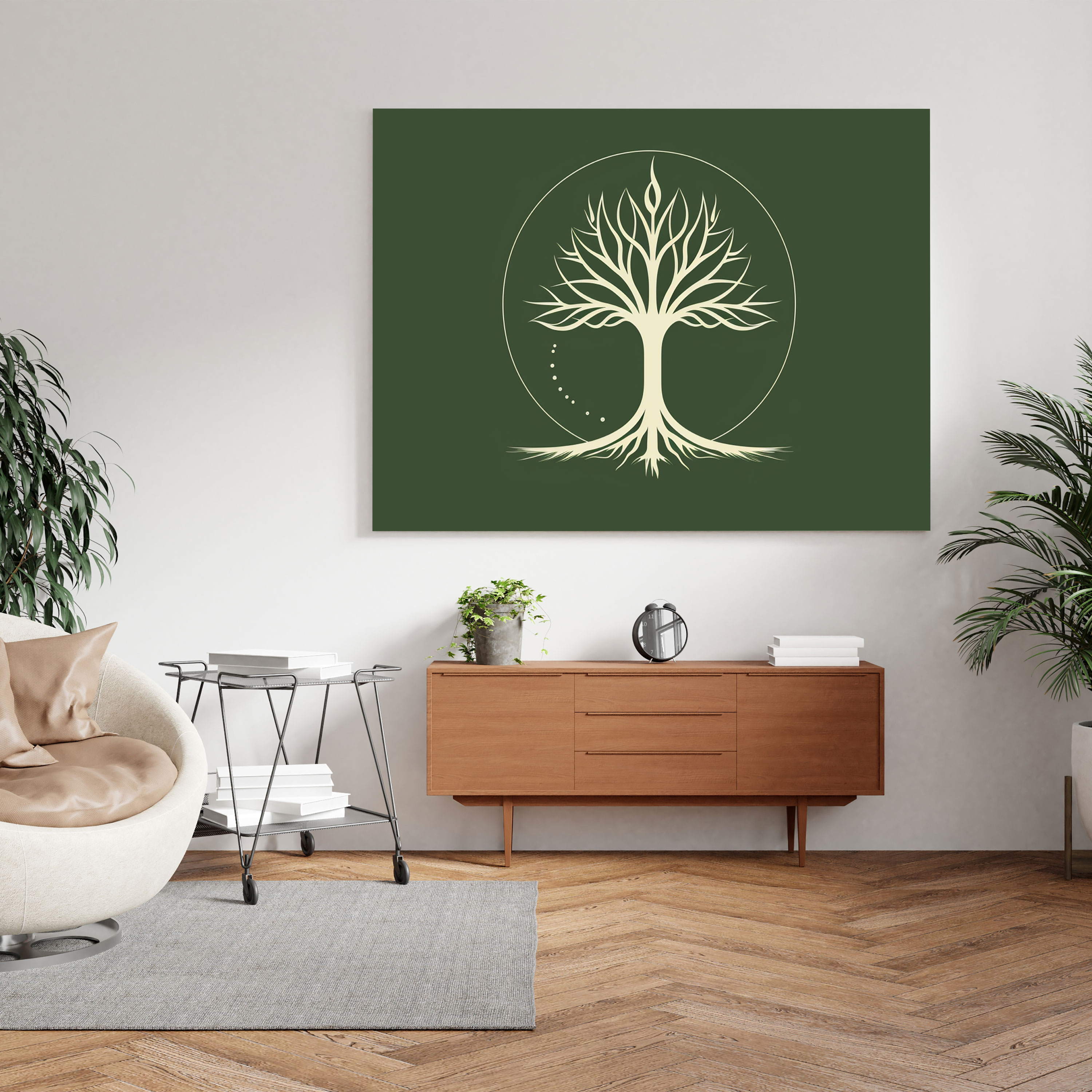 The Lord Of The Rings Wall Decoration - Tree Of Gondor - The Lord Of The Rings, Canvas, Tree Of Gondor, Home Decoration
