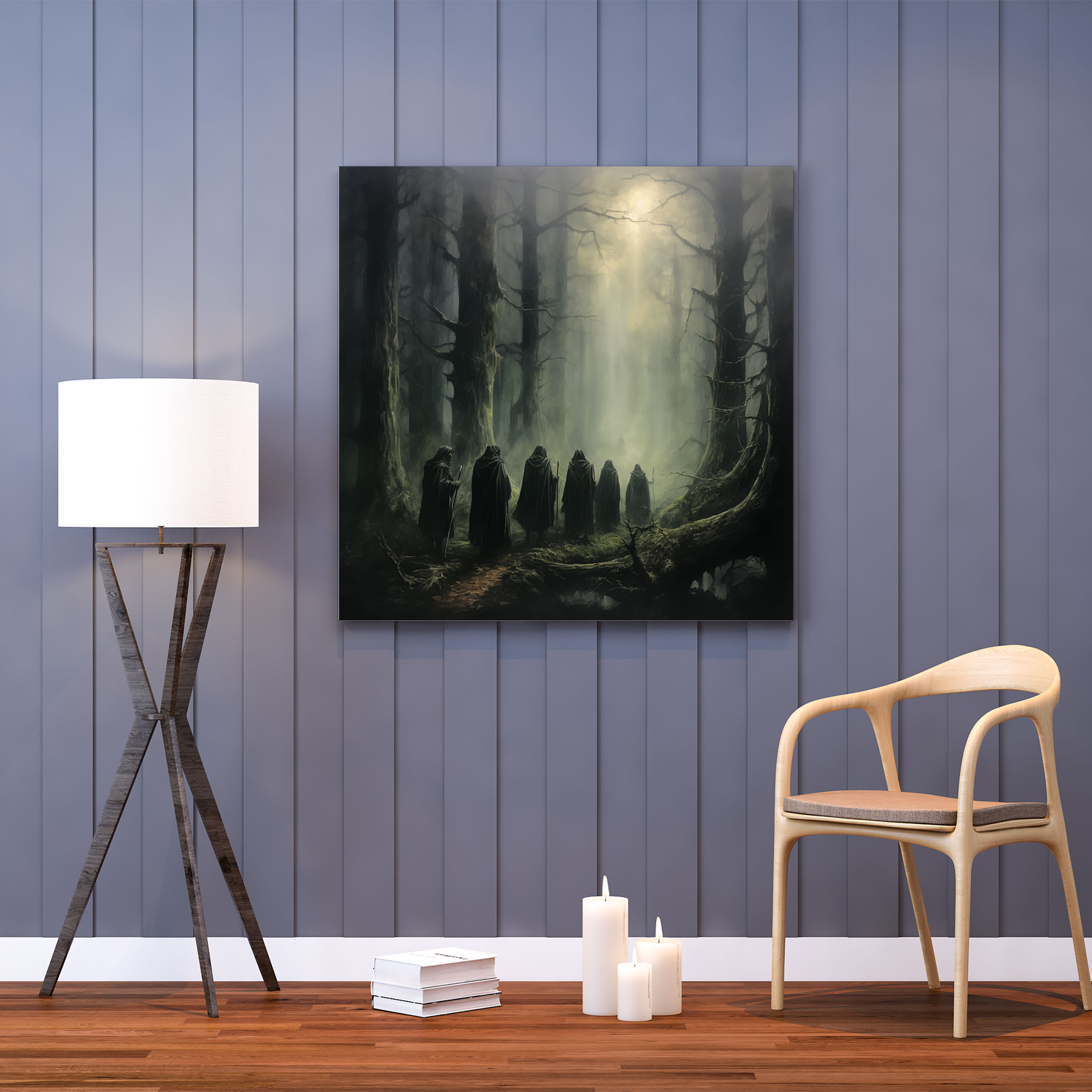 The Lord Of The Rings Canvas Print - Misty Forest Of Lothlórien - The Lord Of The Rings, Misty Forest Of Lothlórien, The Lord Of The Rings, Oil Painting