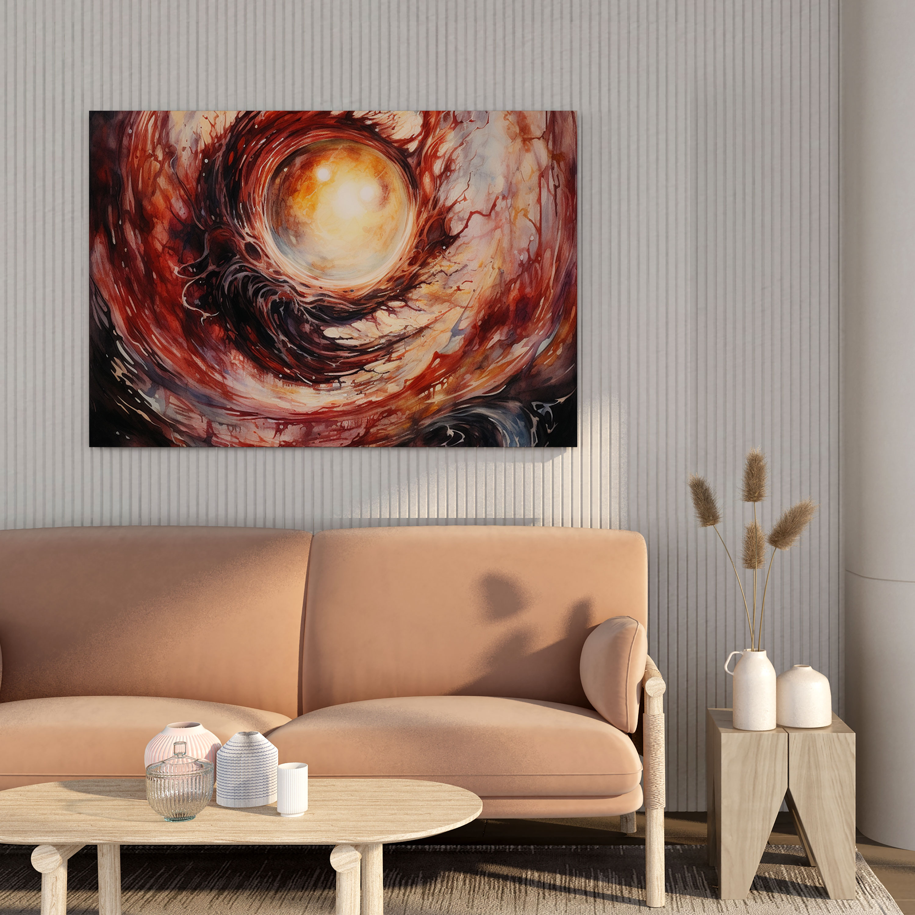 The Lord Of The Rings Wall Art - Eye Of Sauron In Fiery Whirlpool - The Lord Of The Rings, Abstract Artwork, Canvas Wall Art, Canvas