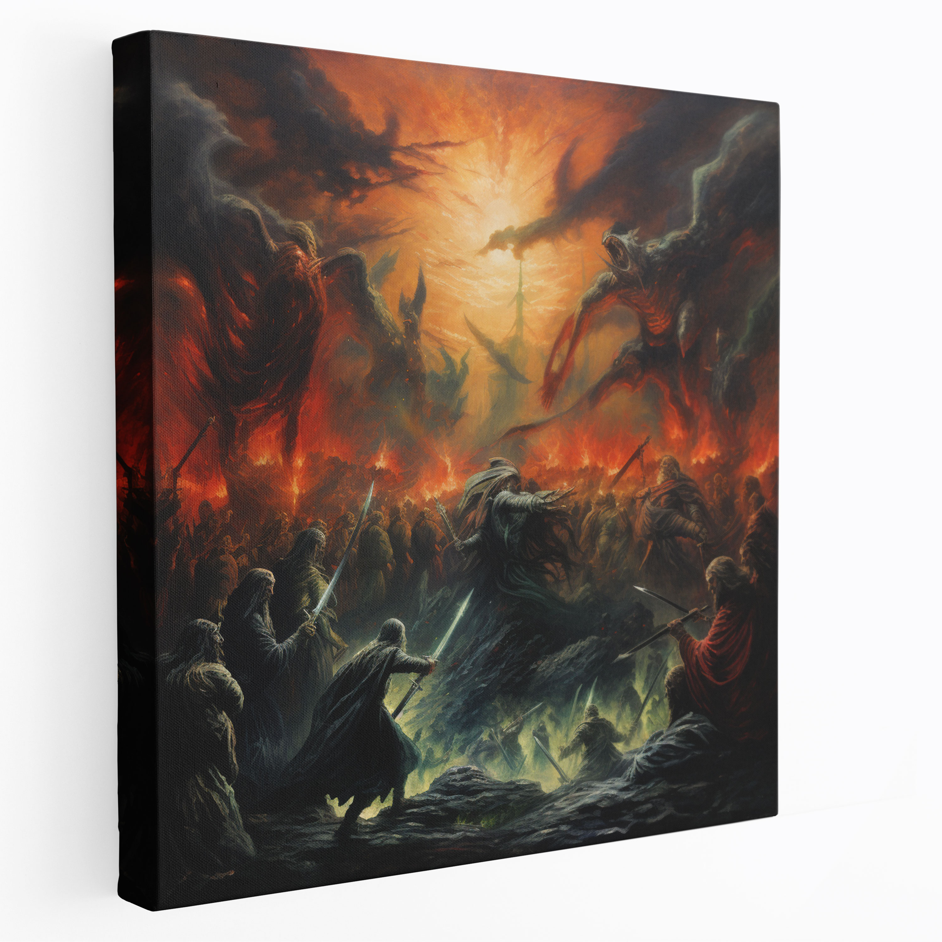 The Lord Of The Rings Canvas Print - Epic Battle - The Lord Of The Rings, Wall Art, Canvas Wall Art, Wall Decoration