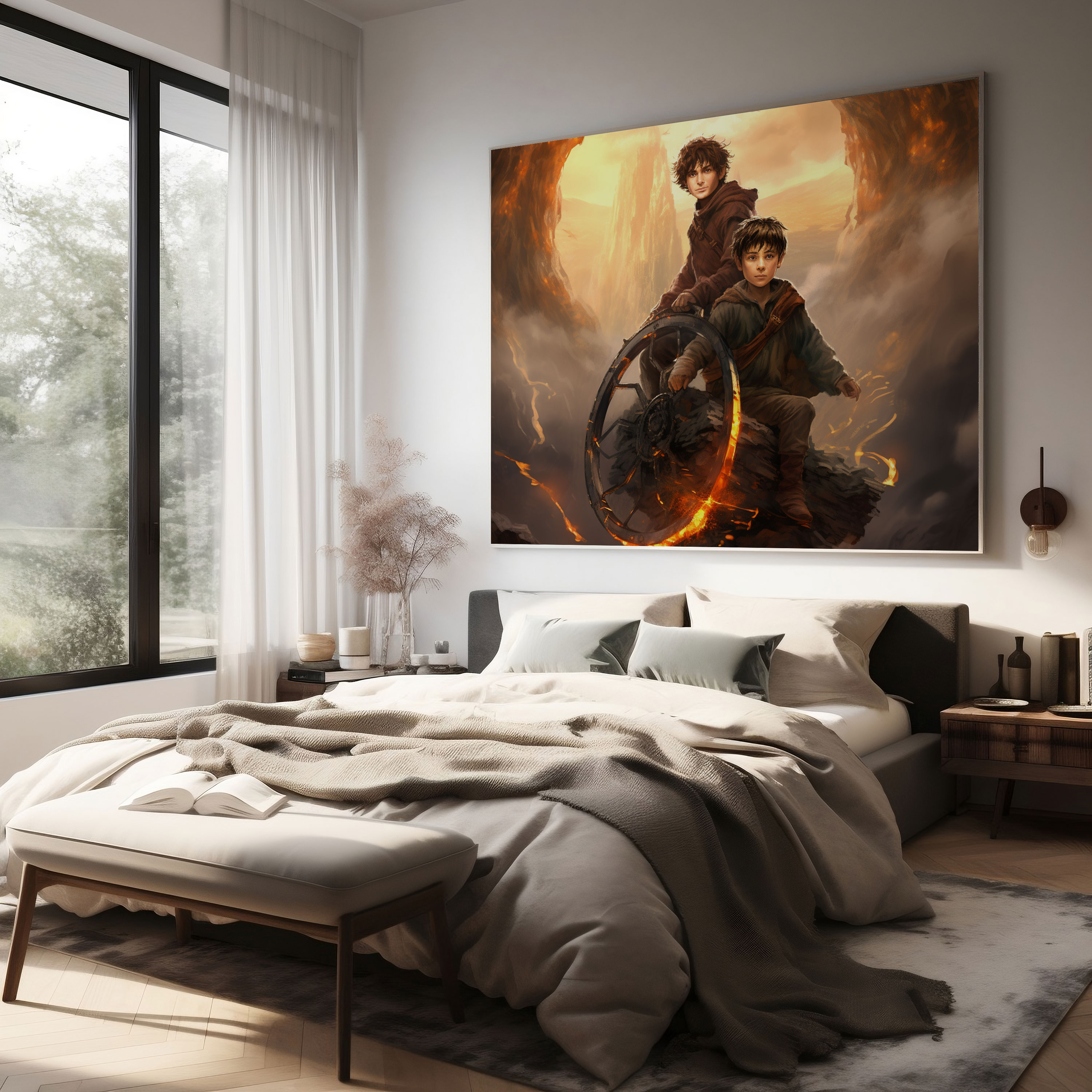 The Lord Of The Rings Wall Art - Journey Of Frodo And Sam - The Lord Of The Rings, Canvas Wall Art, Wall Art, Canvas