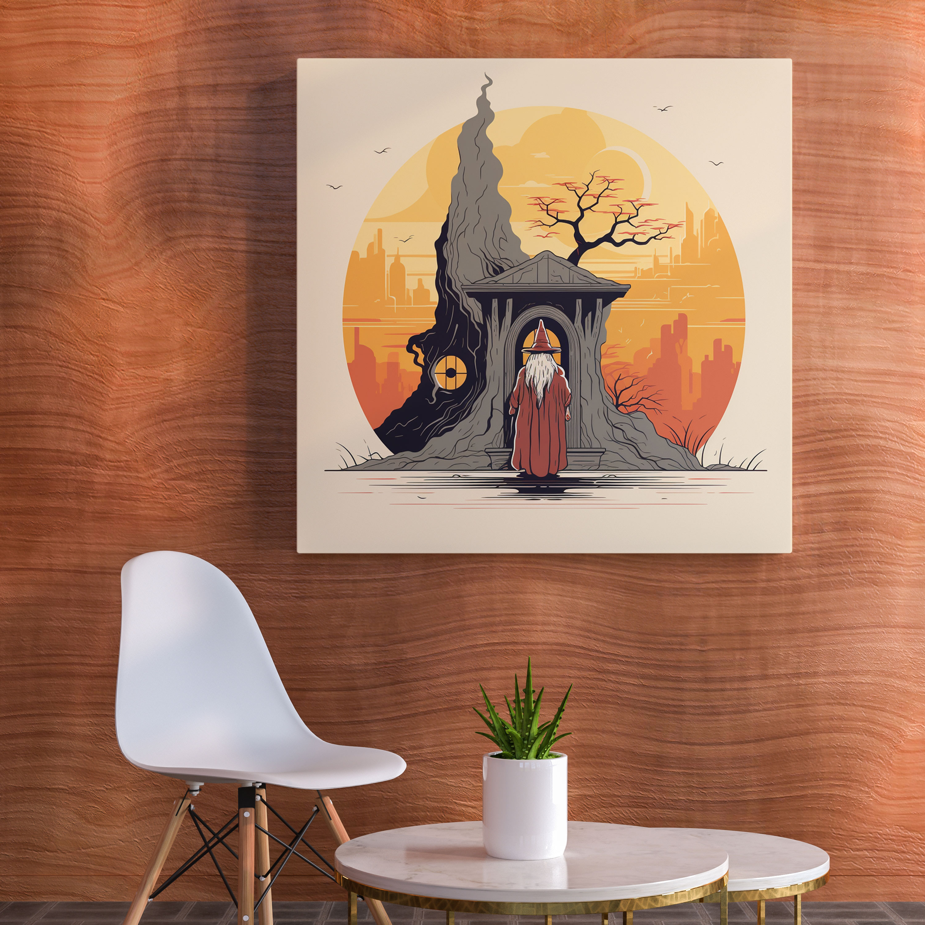 The Lord Of The Rings Canvas Print - Gandalf At Bag End - The Lord Of The Rings, Wall Decoration, Canvas Wall Art, Home Decoration