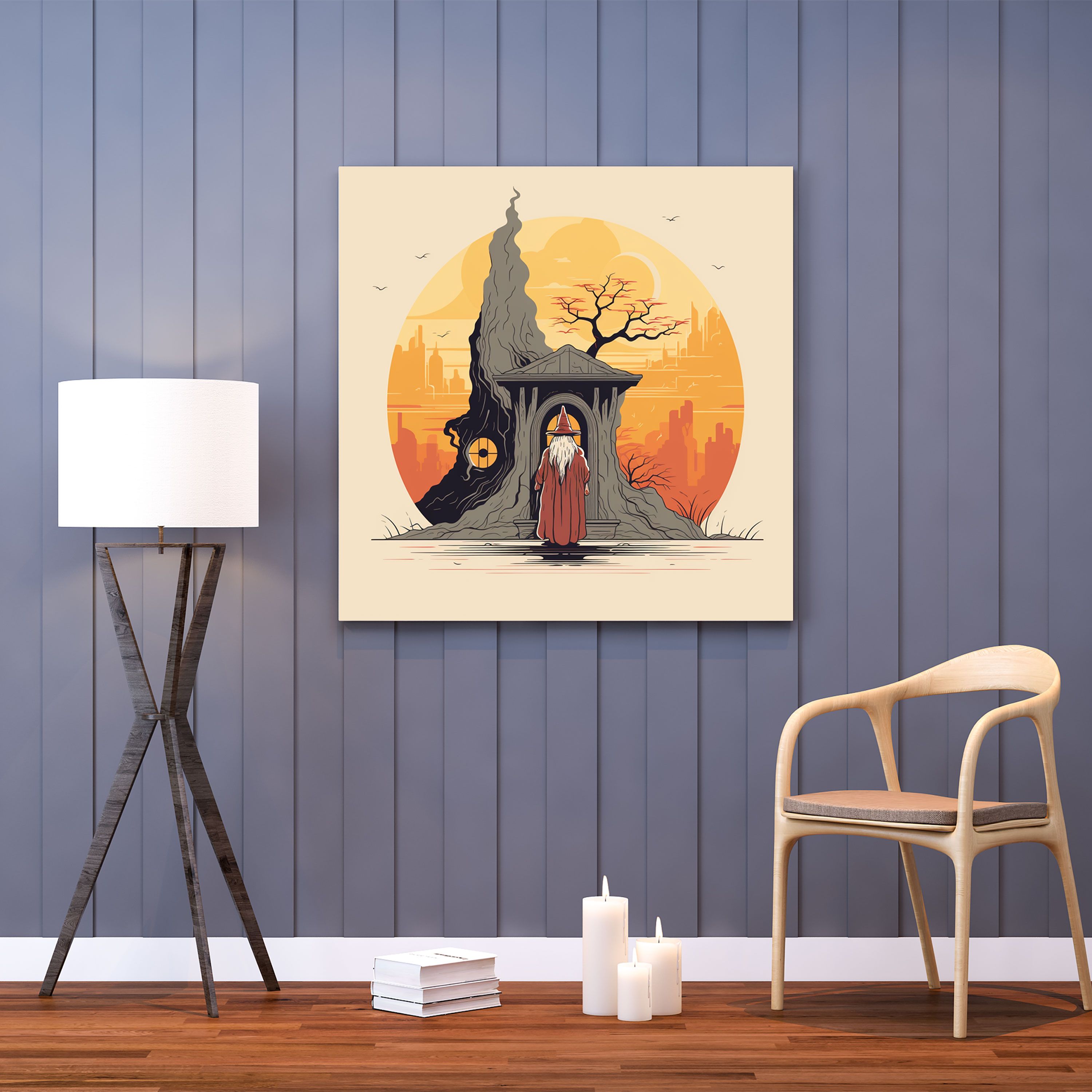 The Lord Of The Rings Canvas Print - Gandalf At Bag End - The Lord Of The Rings, Wall Decoration, Canvas Wall Art, Home Decoration