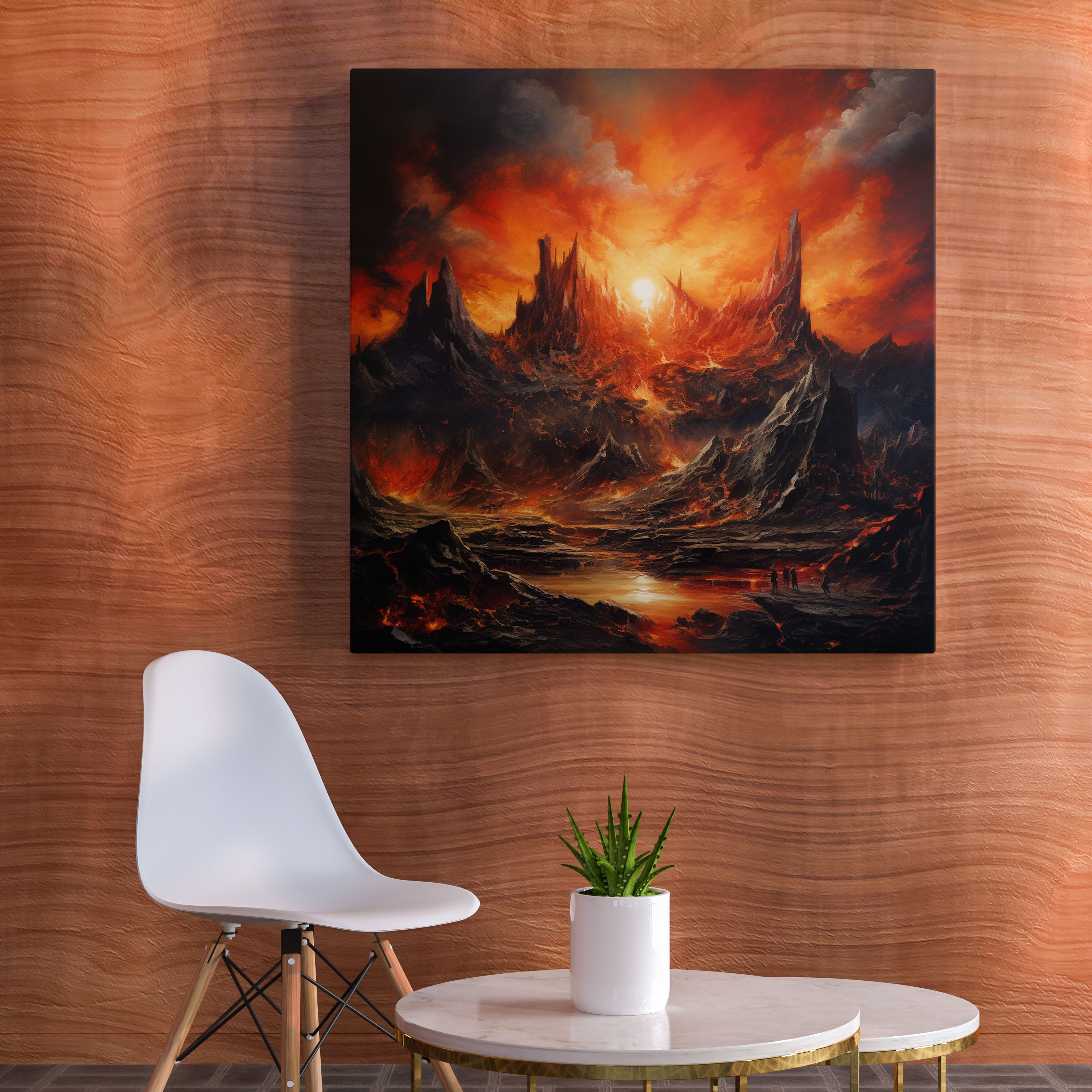 The Lord Of The Rings Canvas Print - Fiery Depths Of Mount Doom - The Lord Of The Rings, Fiery Depths Of Mount Doom, Canvas Print, Canvas Wall Art