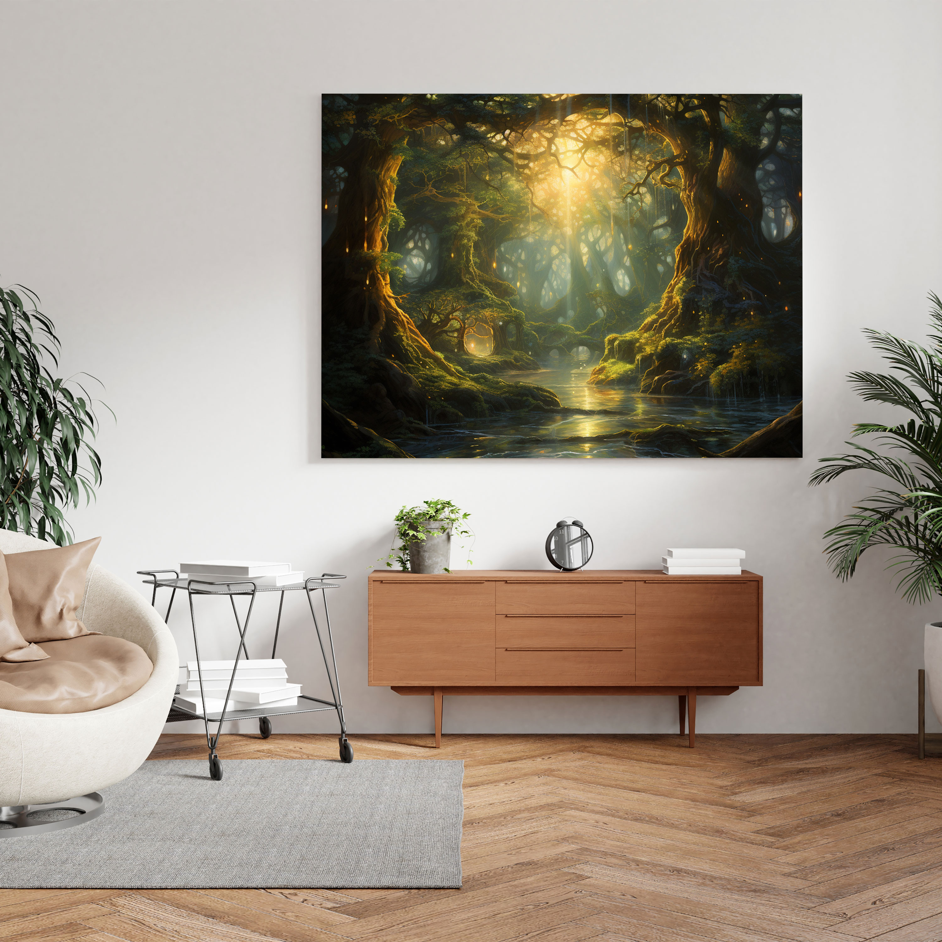 Yüzüklerin Efendisi Duvar Sanatı - Büyüleyici Lothlórien - Yüzüklerin Efendisi Duvar Sanatı Kanvas Tablo Büyüleyici Lothlórien