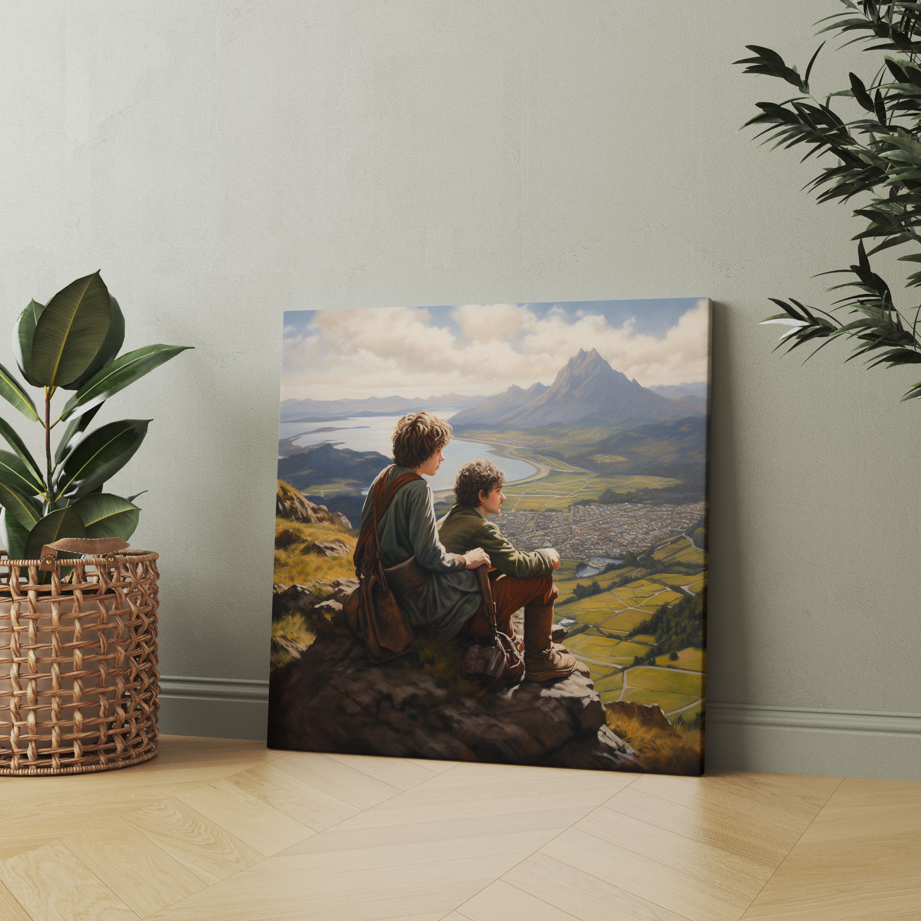 The Lord Of The Rings Canvas Print - Frodo And Sam At Mount Doom - The Lord Of The Rings, Wall Art, Frodo Baggins, Canvas Print