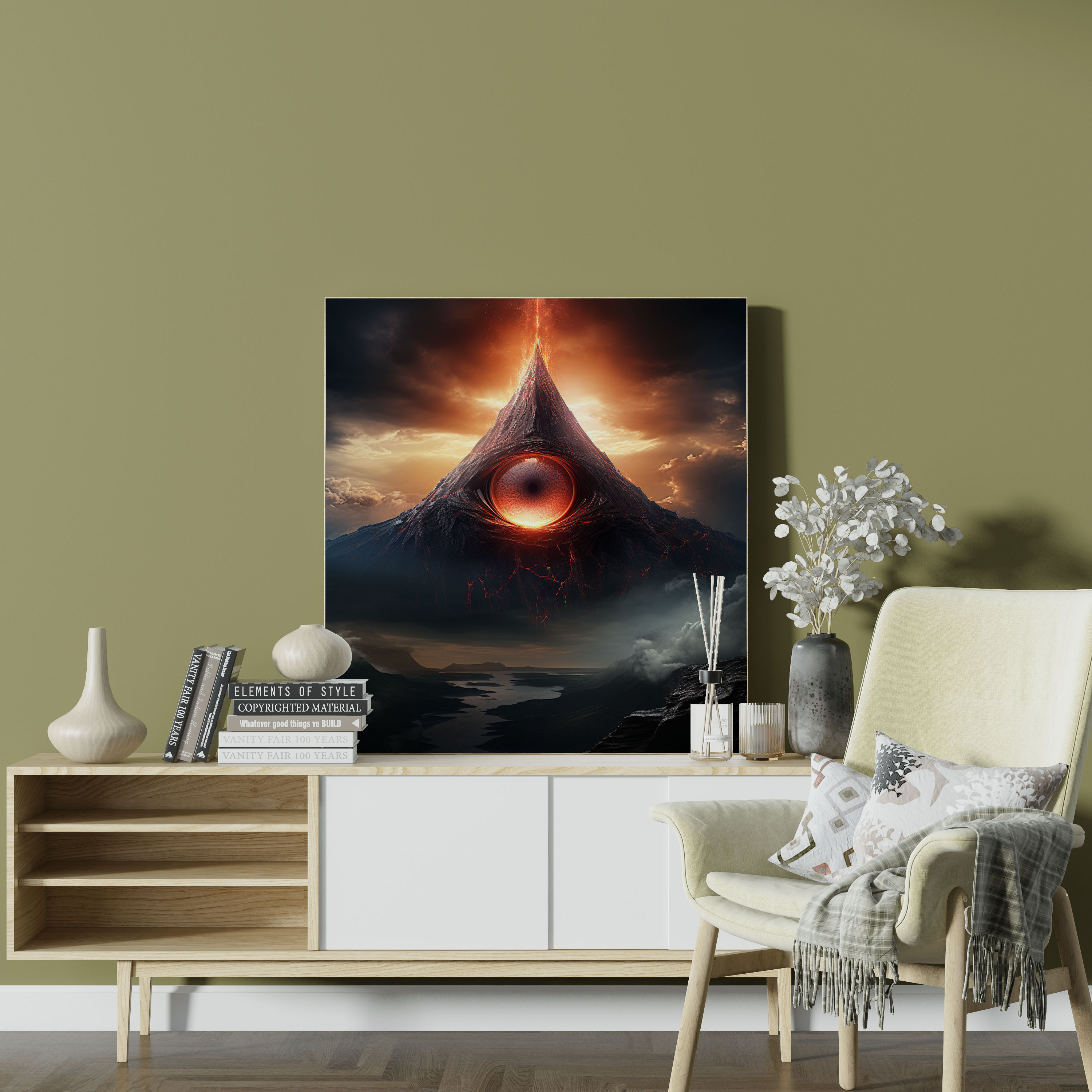 The Lord Of The Rings Canvas Print - Eye Of Sauron - The Lord Of The Rings, The Lord Of The Rings, Wall Art, Canvas Wall Art