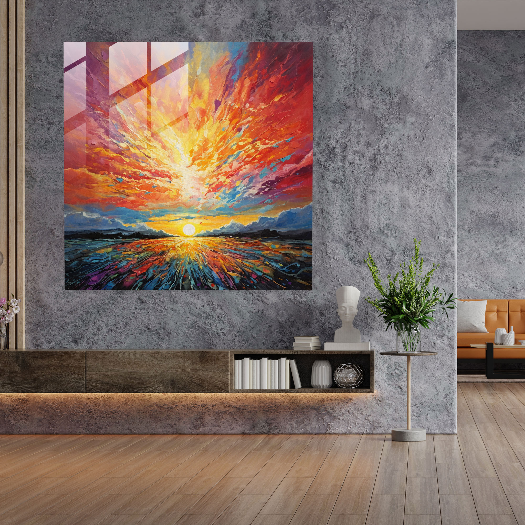 The Most Beautiful Landscapes Of The World - Breathtaking Sunset Glass Print - The Most Beautiful Landscapes Of The World, Wall Decoration, Breathtaking Sunset, The Most Beautiful Landscapes Of The World