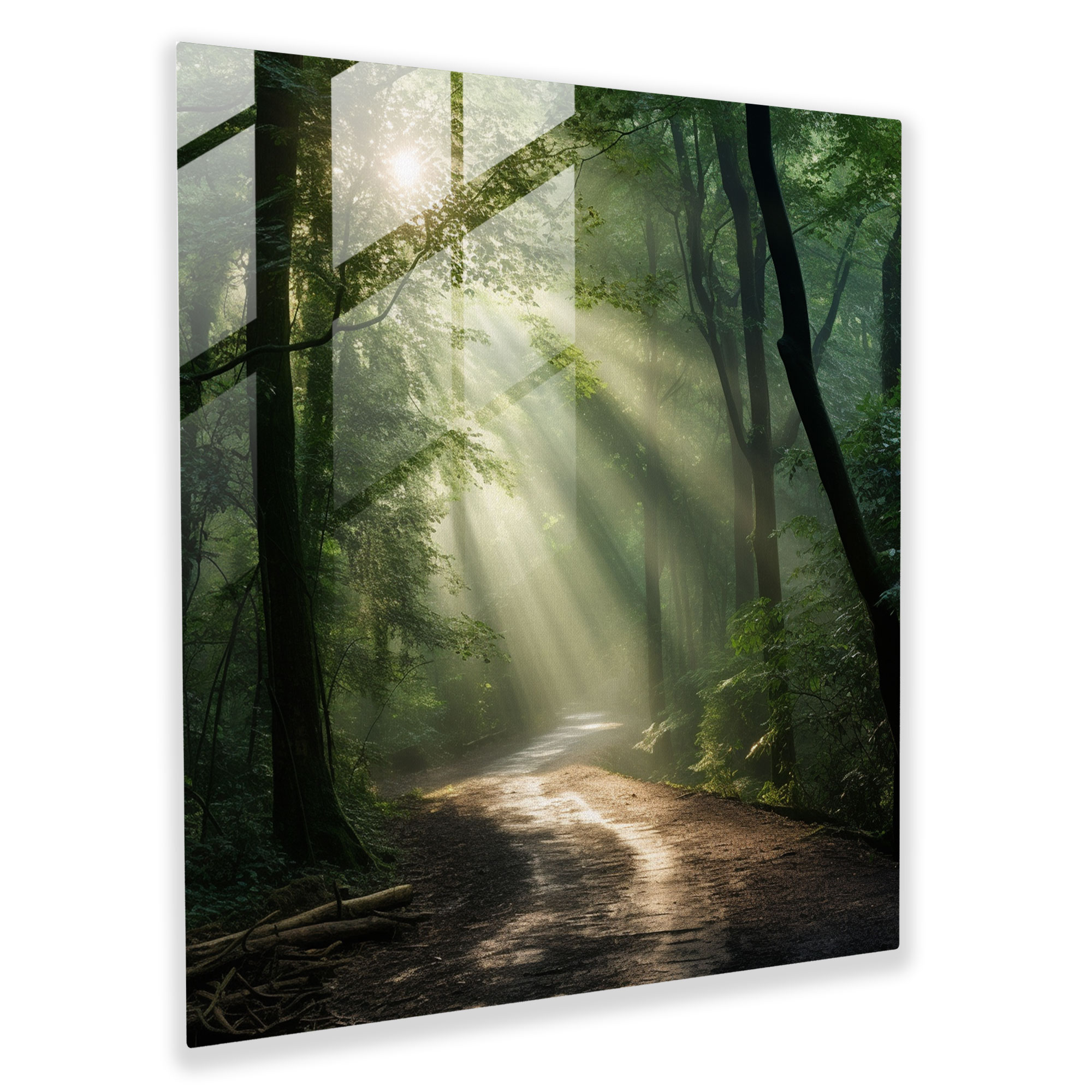 The Most Beautiful Landscapes Of The World - Contemporary Forest Glass Print - The Most Beautiful Landscapes Of The World, Lush Green Forest, Home Decoration, Glass Art