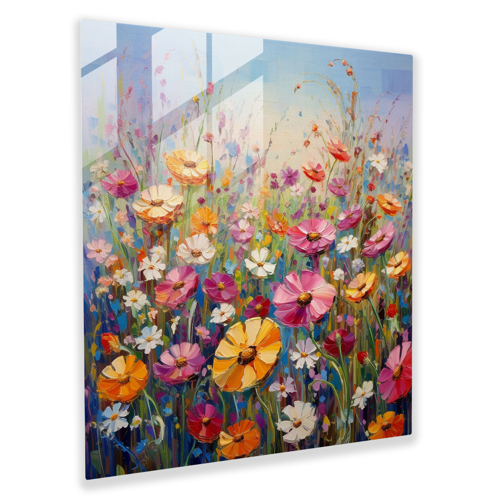 The Most Beautiful Landscapes Of The World - Impressionist Floral Glass Print - The Most Beautiful Landscapes Of The World, Joy, Wall Decoration, Blooming Flowers