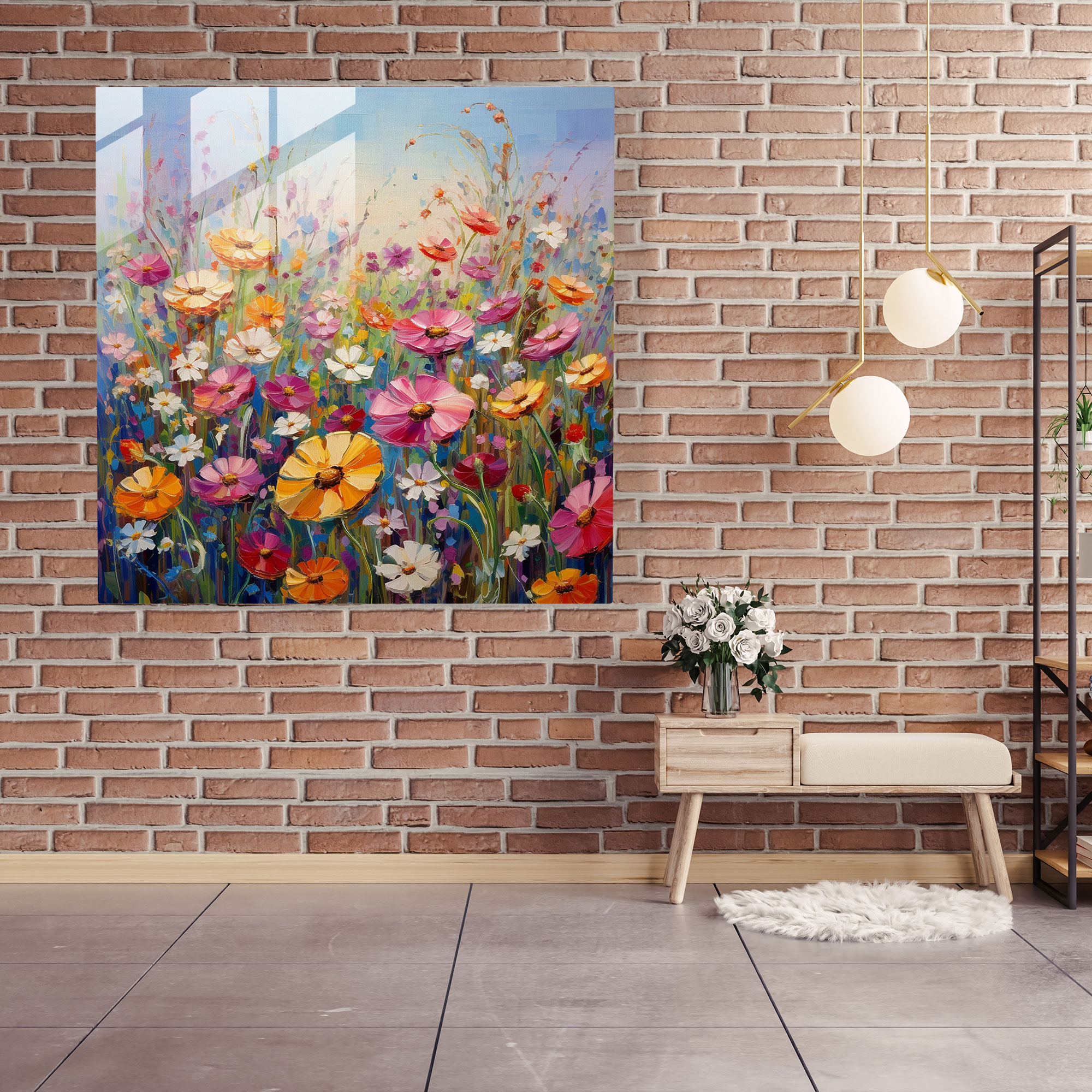 The Most Beautiful Landscapes Of The World - Impressionist Floral Glass Print - The Most Beautiful Landscapes Of The World, Joy, Wall Decoration, Blooming Flowers