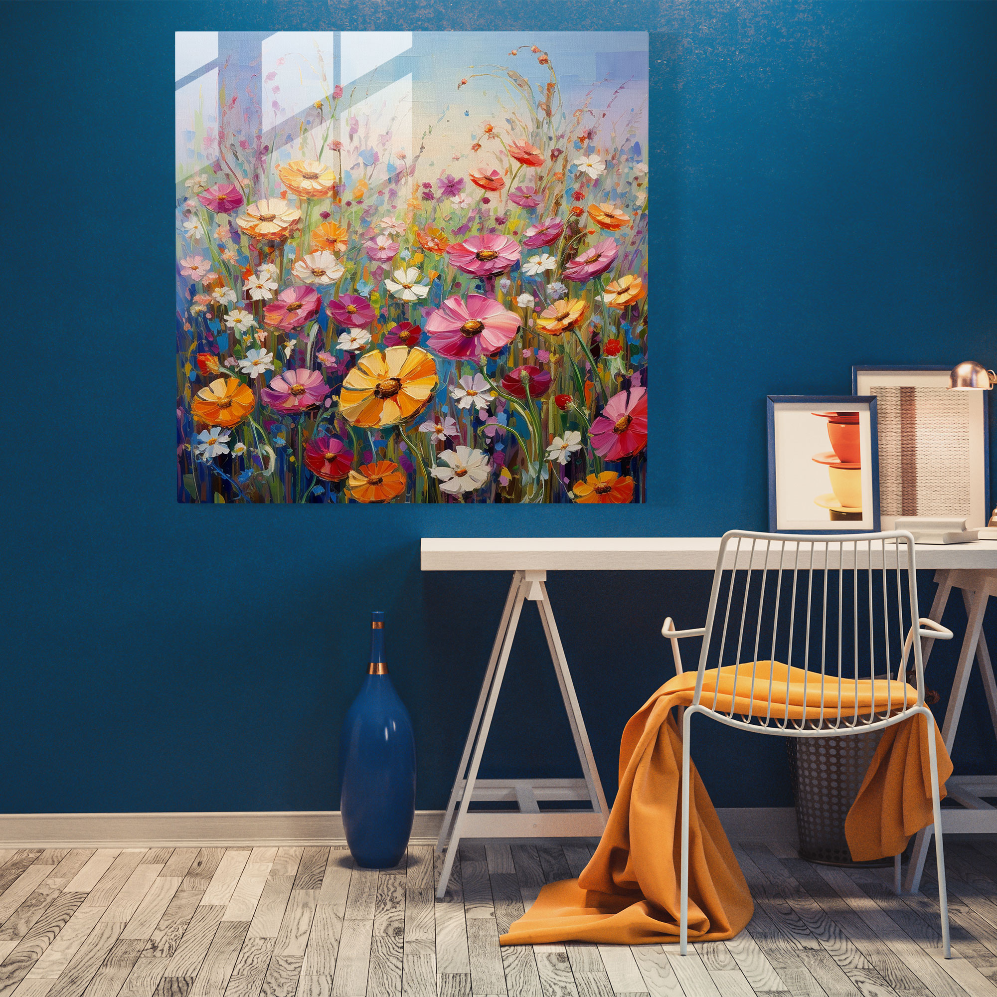 The Most Beautiful Landscapes Of The World - Impressionist Floral Glass Print - The Most Beautiful Landscapes Of The World, Joy, Wall Decoration, Blooming Flowers